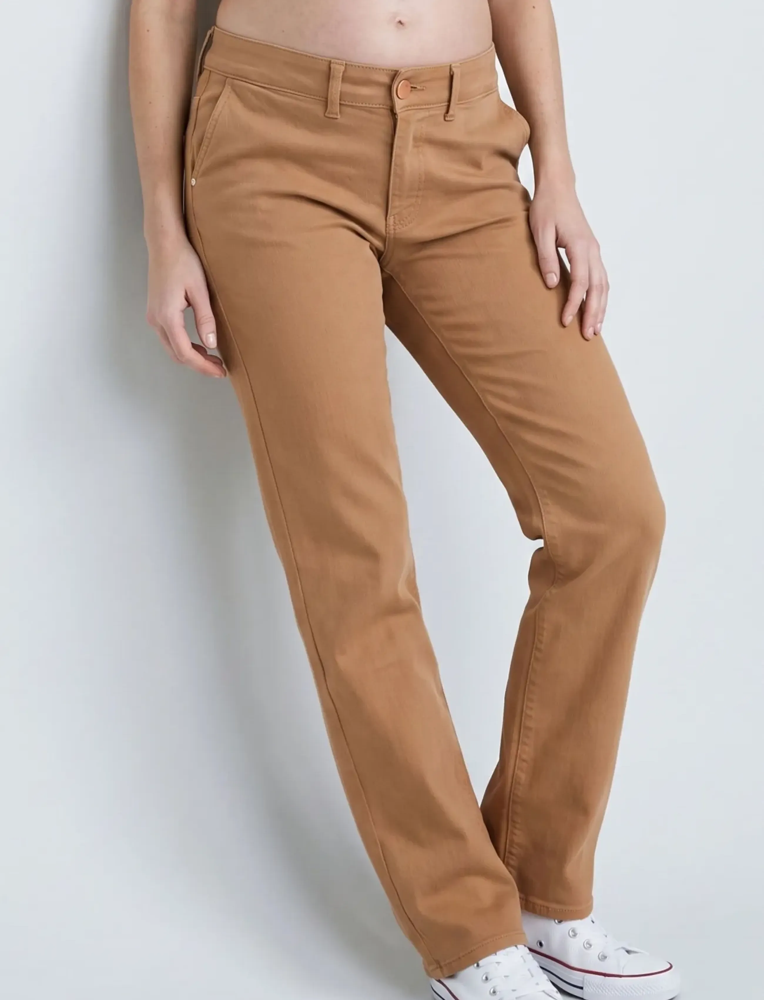 Cache Coeur MATERNITY JEANS ISAE - Denim - CAMEL / brown