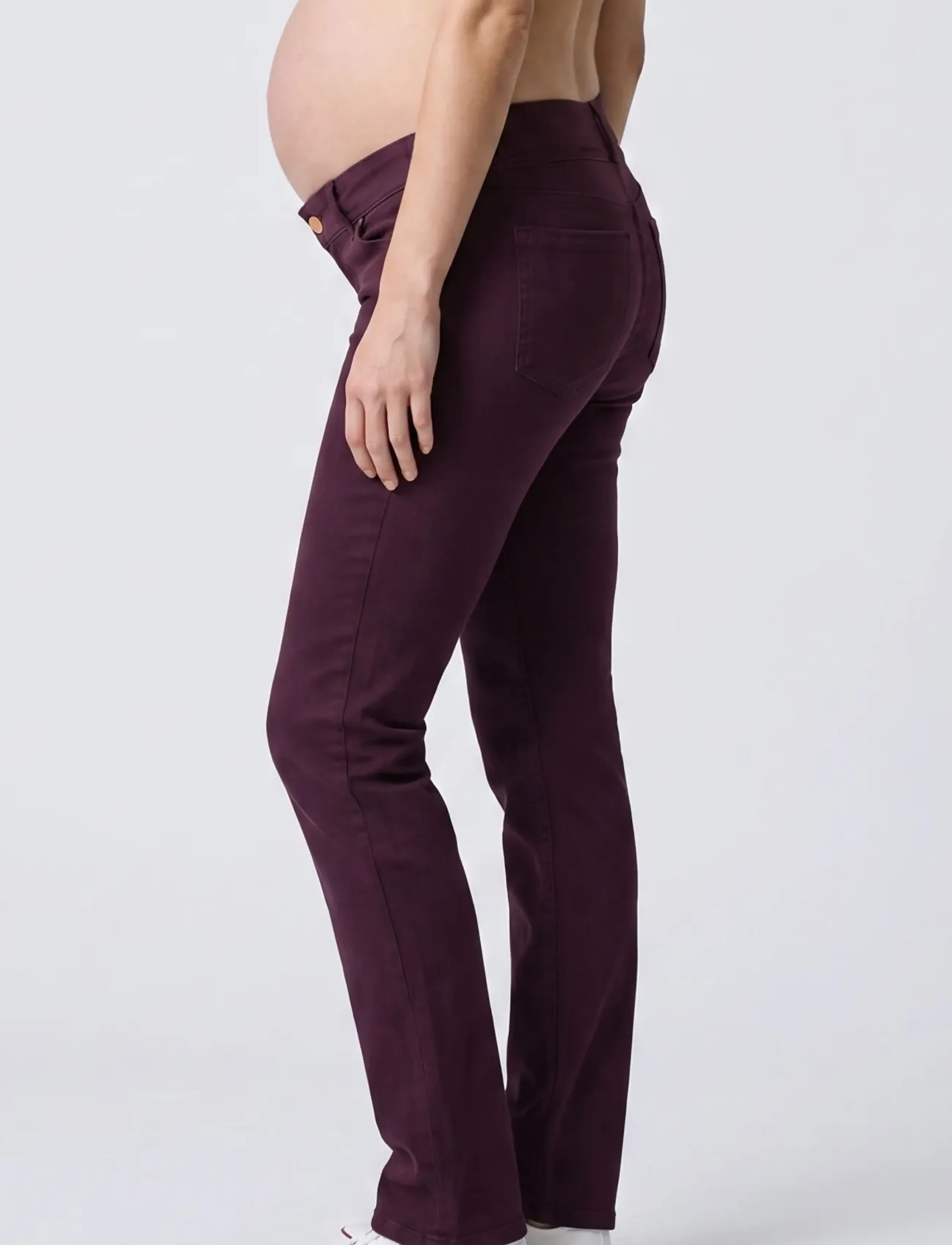 Cache Coeur - MATERNITY JEANS ISAE - nederdelar - plum - 3