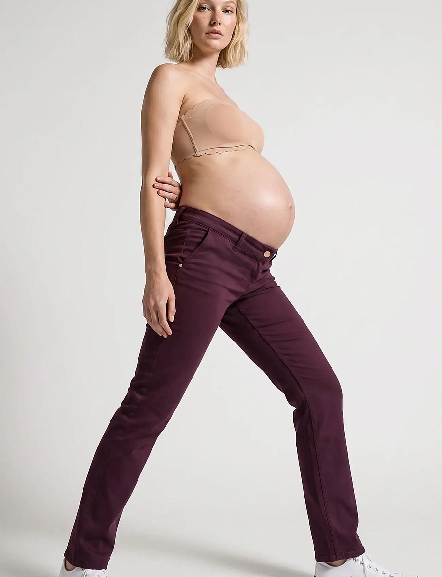 Cache Coeur - MATERNITY JEANS ISAE - nederdelar - plum - 4
