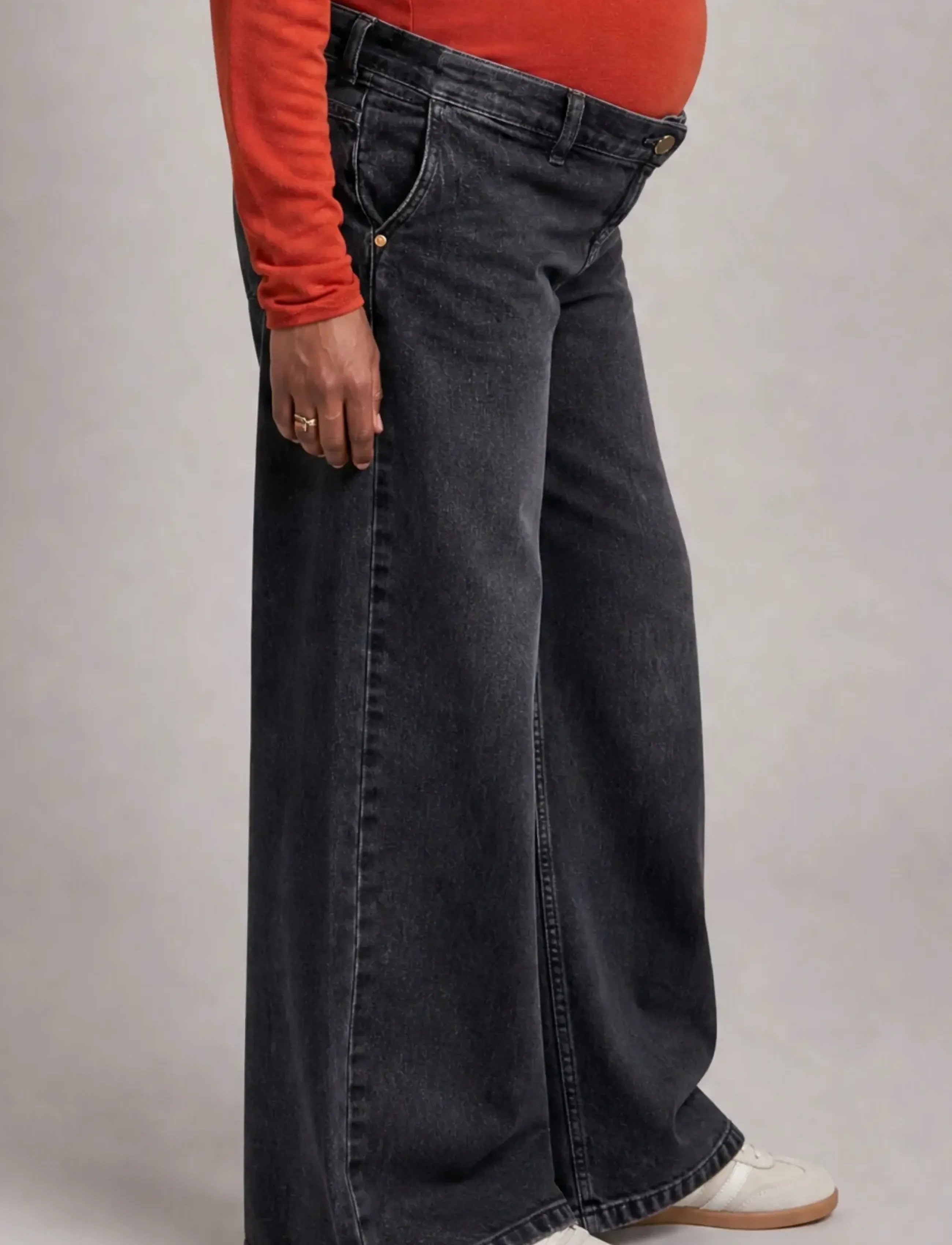 Cache Coeur - MATERNITY JEANS RODEO - grey used - 3