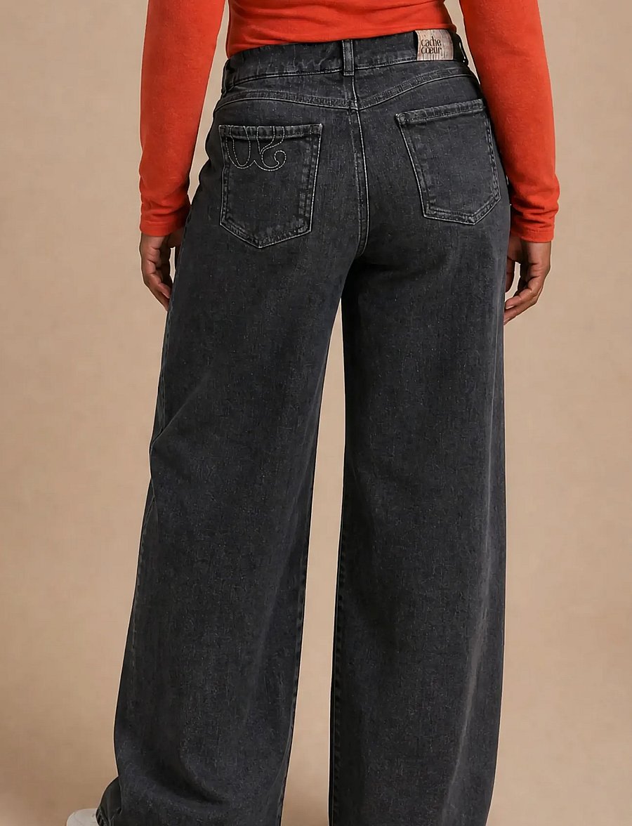 Cache Coeur - MATERNITY JEANS RODEO - grey used - 4