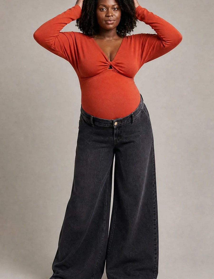Cache Coeur - MATERNITY JEANS RODEO - grey used - 5
