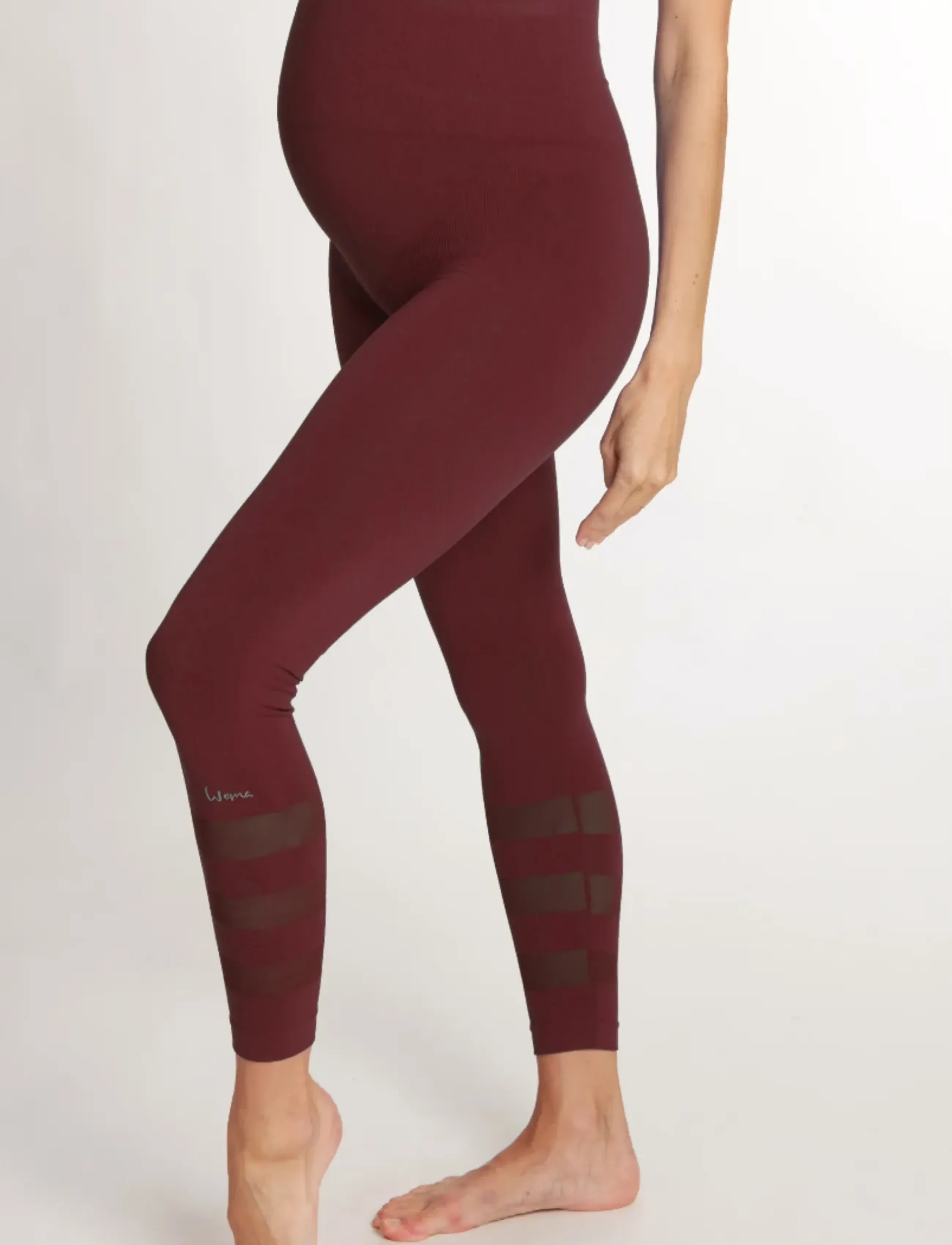 Cache Coeur - Maternity leggings Sport WOMA - graviditetstights - plum - 4