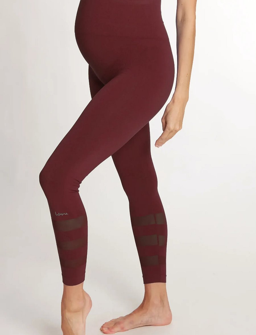 Cache Coeur - Maternity leggings Sport WOMA - graviditetstights - plum - 4