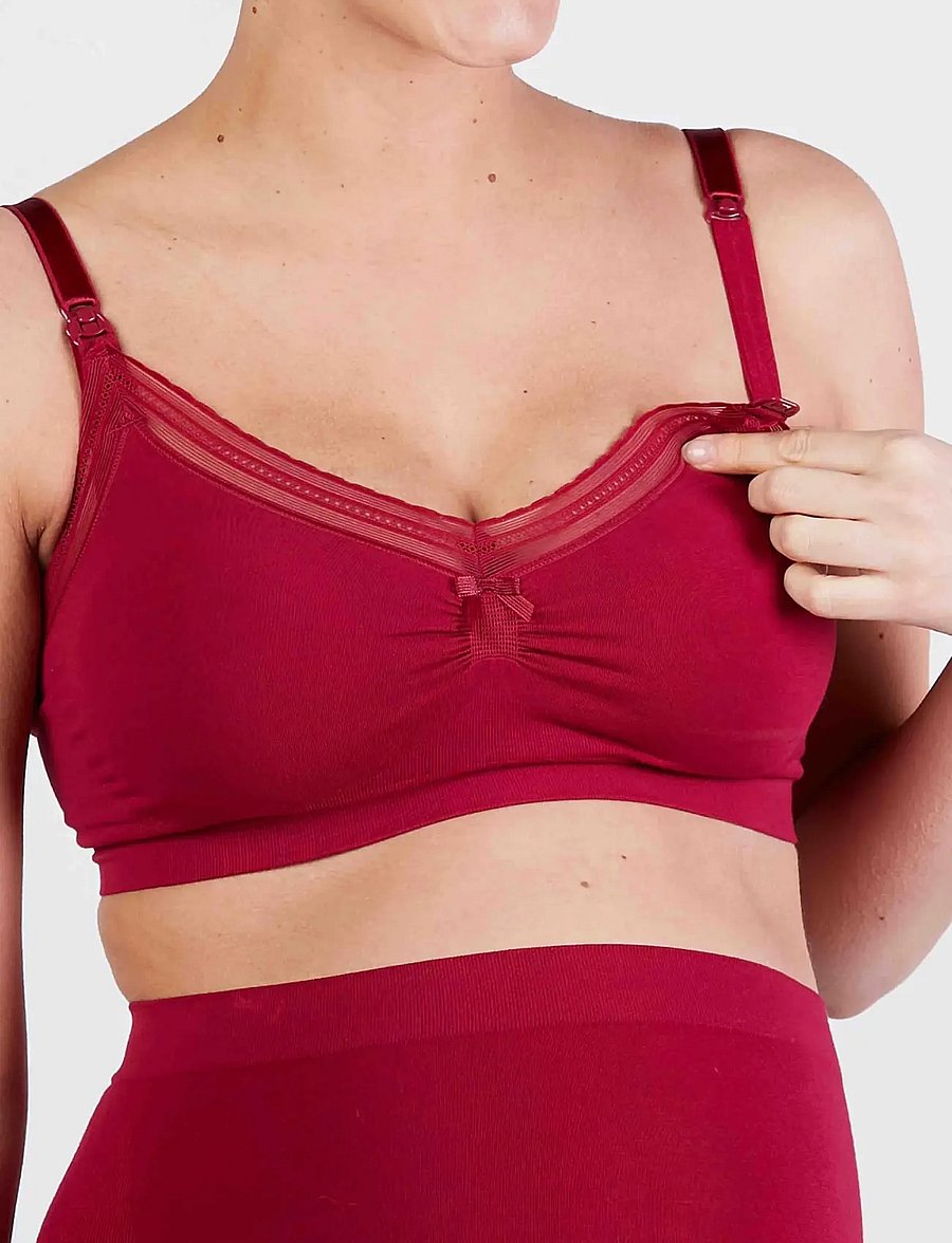Cache Coeur - Maternity and nursing bra Milk - bh'er uden bøjle - burgundy - 4