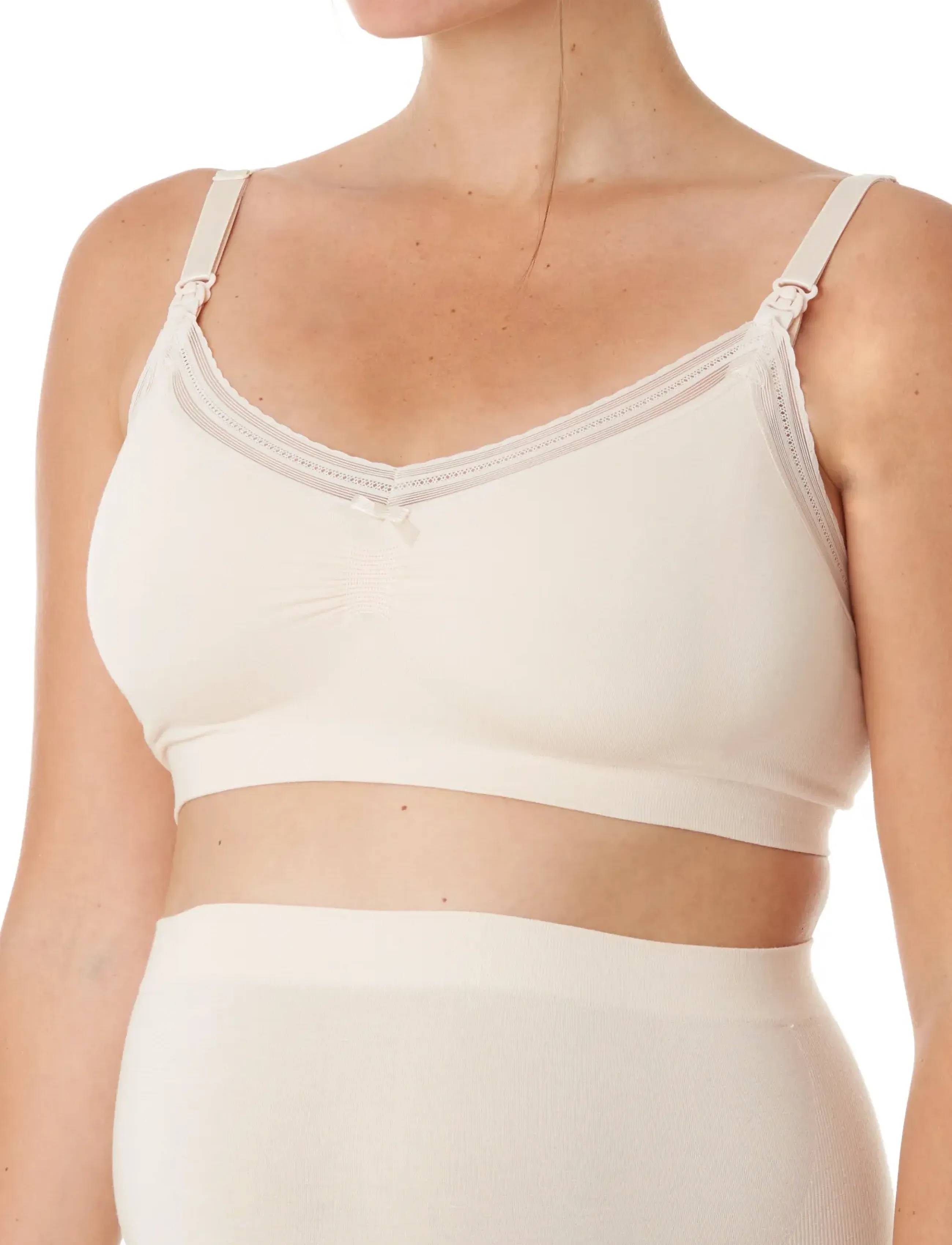Cache Coeur Maternity And Nursing Bra Milk, L, Bras & Oberteile, Creme - Bras, Frauen