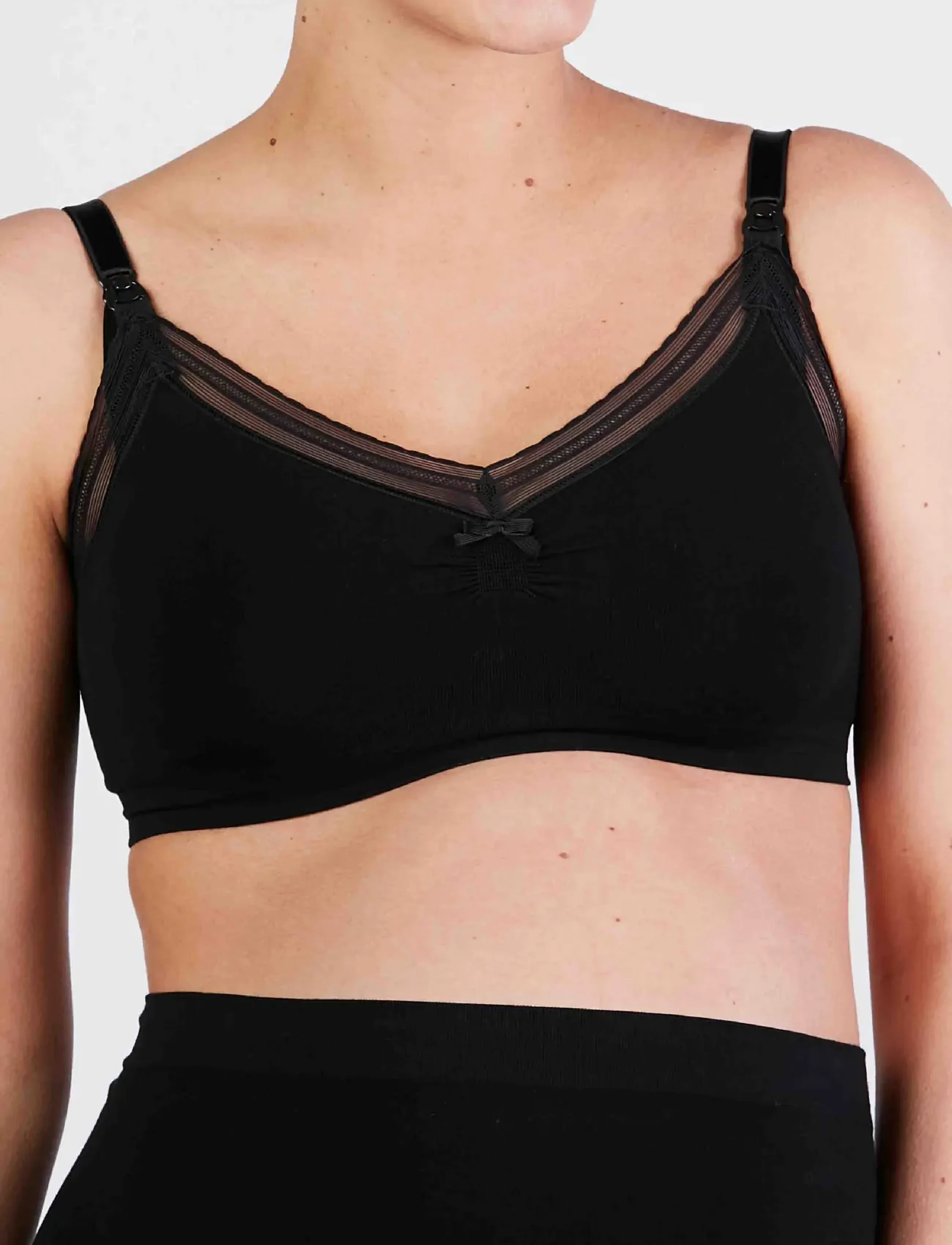 Cache Coeur - Maternity and nursing bra Milk - bygellösa bh:ar - black - 0