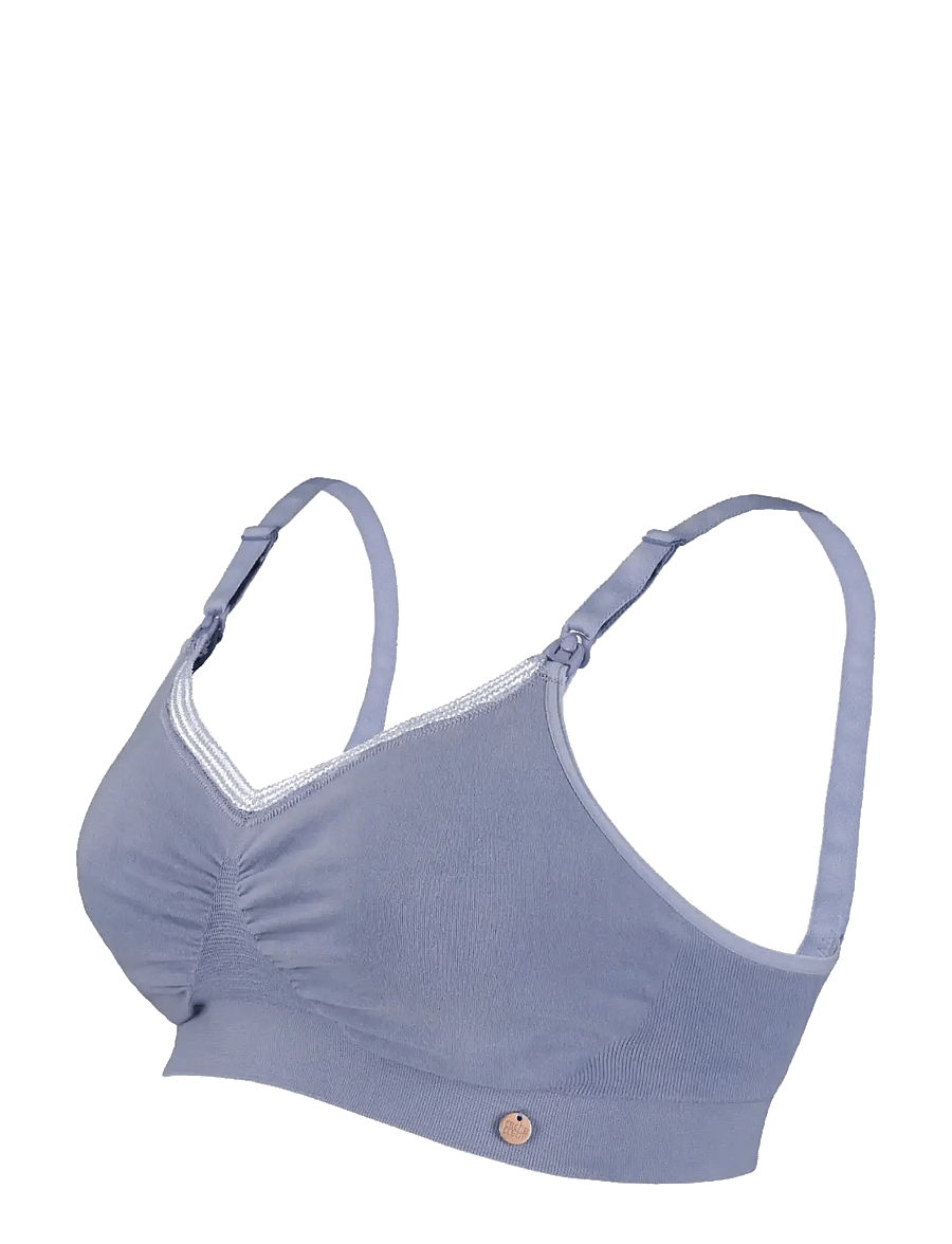 Cache Coeur - Maternity and nursing bra ORGANIC - undertøj - sky blue - 1