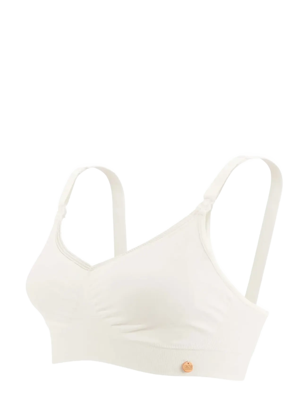 Cache Coeur Maternity and nursing bra ORGANIC - Cache Coeur - NATURAL / white