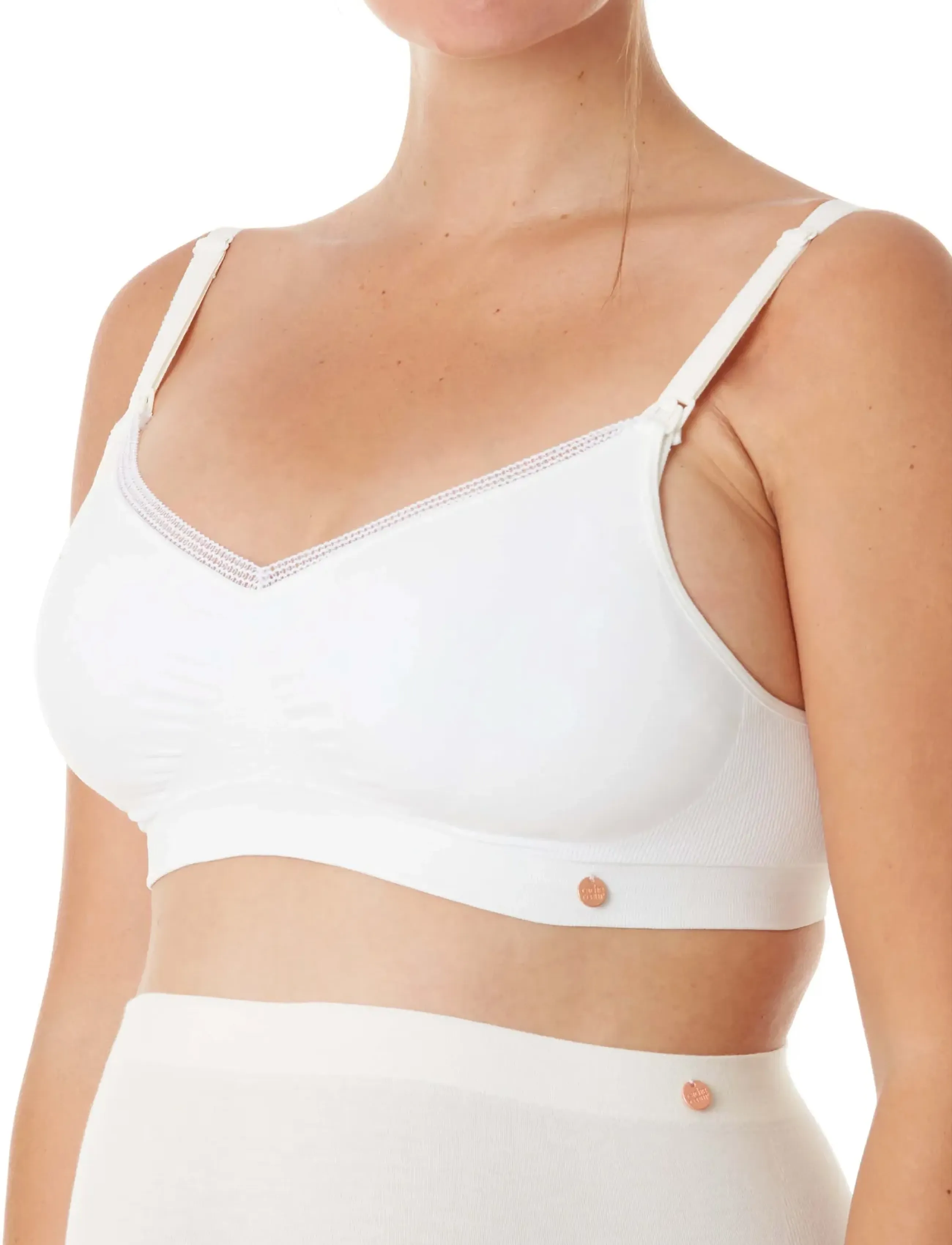 Cache Coeur Maternity And Nursing Bra Organic, S, Bras & Oberteile, Creme - Bras, Frauen