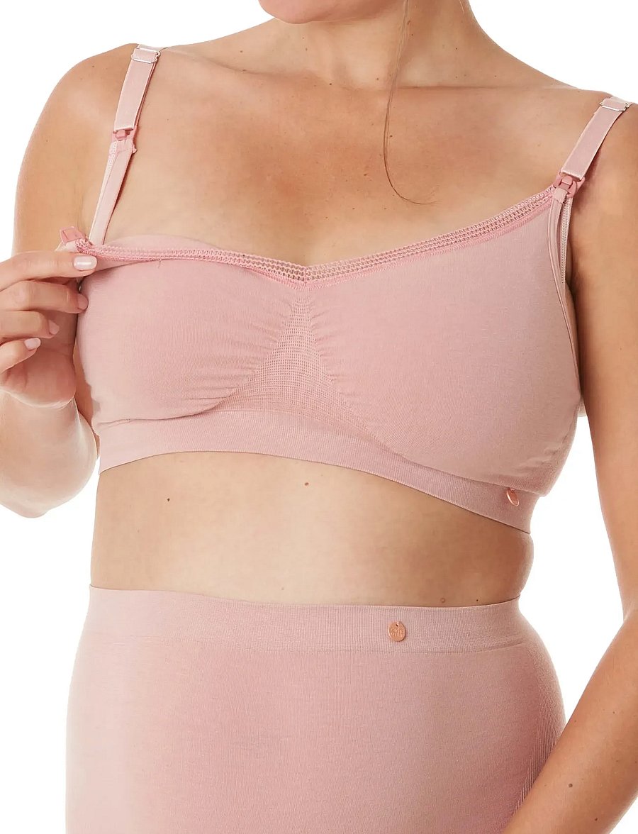 Cache Coeur - Maternity and nursing bra ORGANIC - undertøj - pink - 4