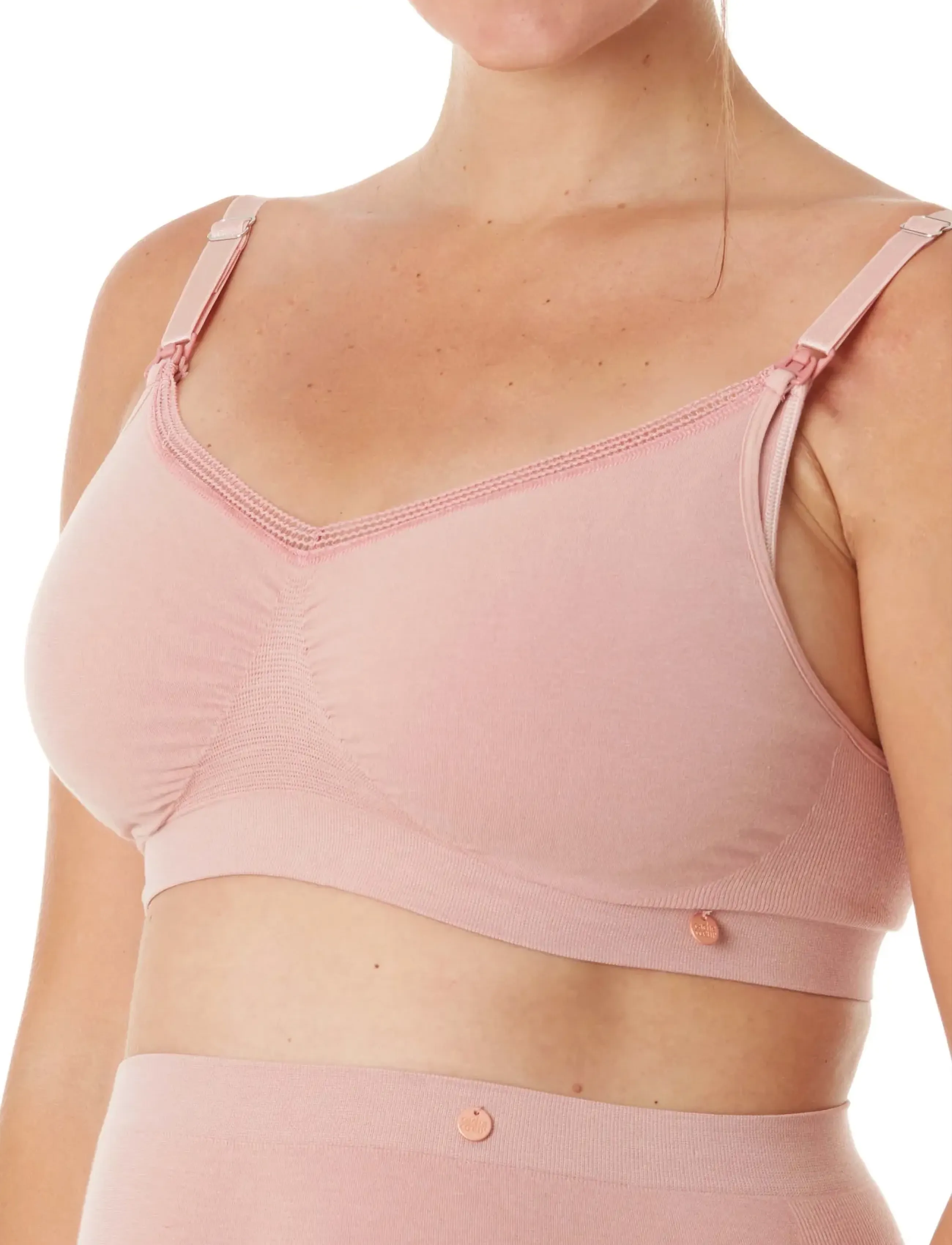 Cache Coeur Maternity And Nursing Bra Organic, S, Bras & Oberteile, Rosa - Bras, Frauen