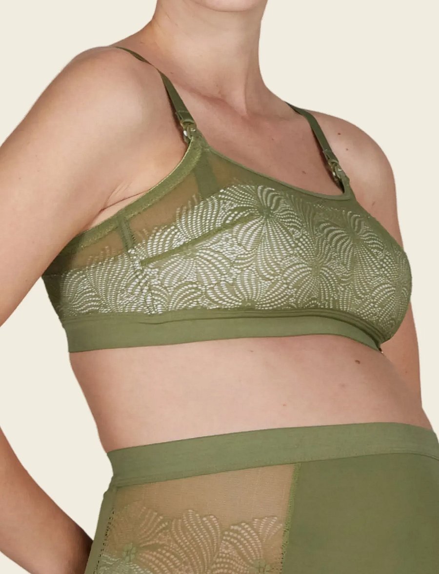 Cache Coeur - Maternity and nursing bra DAHLIA - graviditetsprodukter - khaki - 0