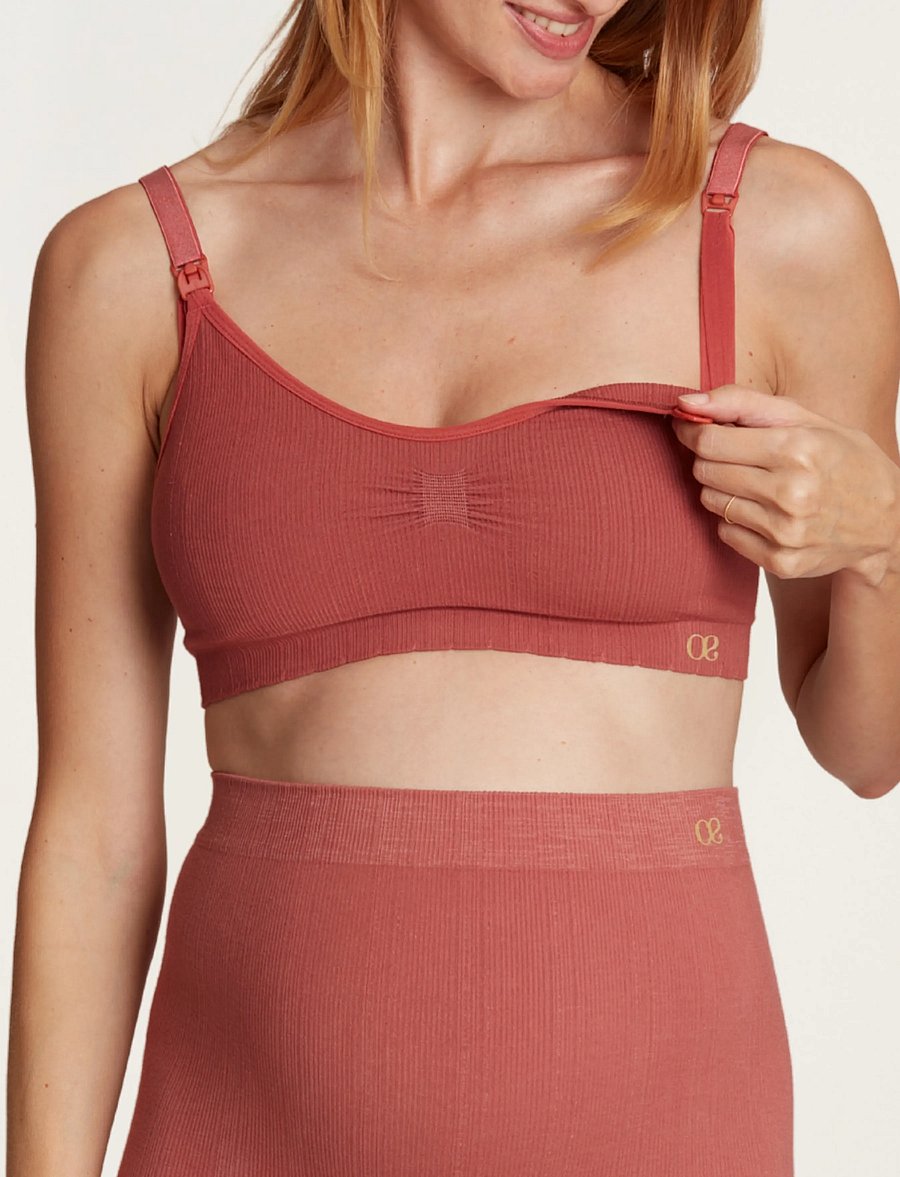 Cache Coeur - Maternity and nursing bra ZOE - alusvaatteet - terracota - 5