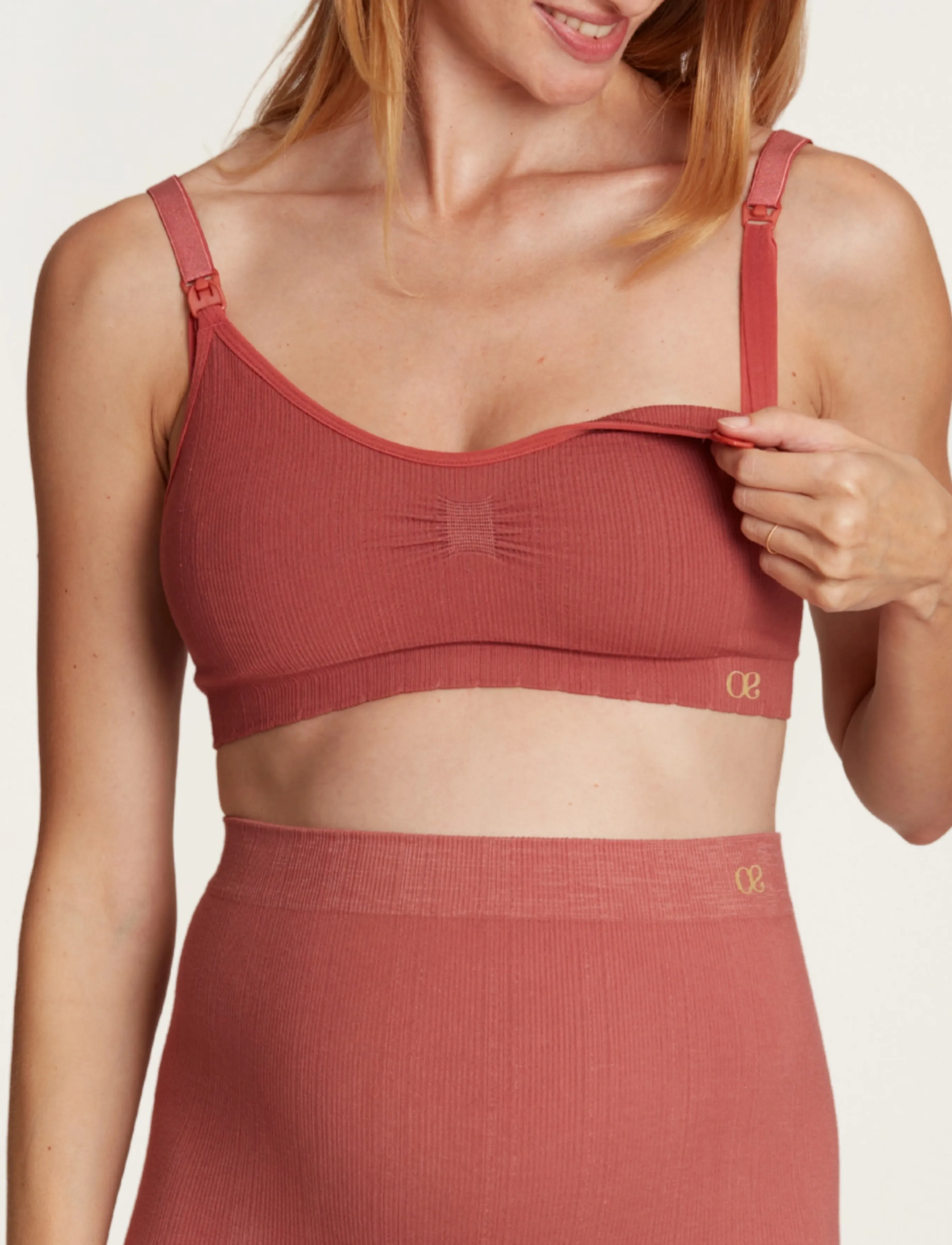Cache Coeur - Maternity and nursing bra ZOE - undertøj - terracota - 5