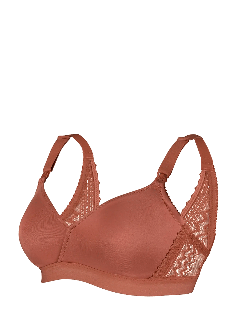 Cache Coeur - Maternity and nursing bra Serena - undertøj - terracota - 1