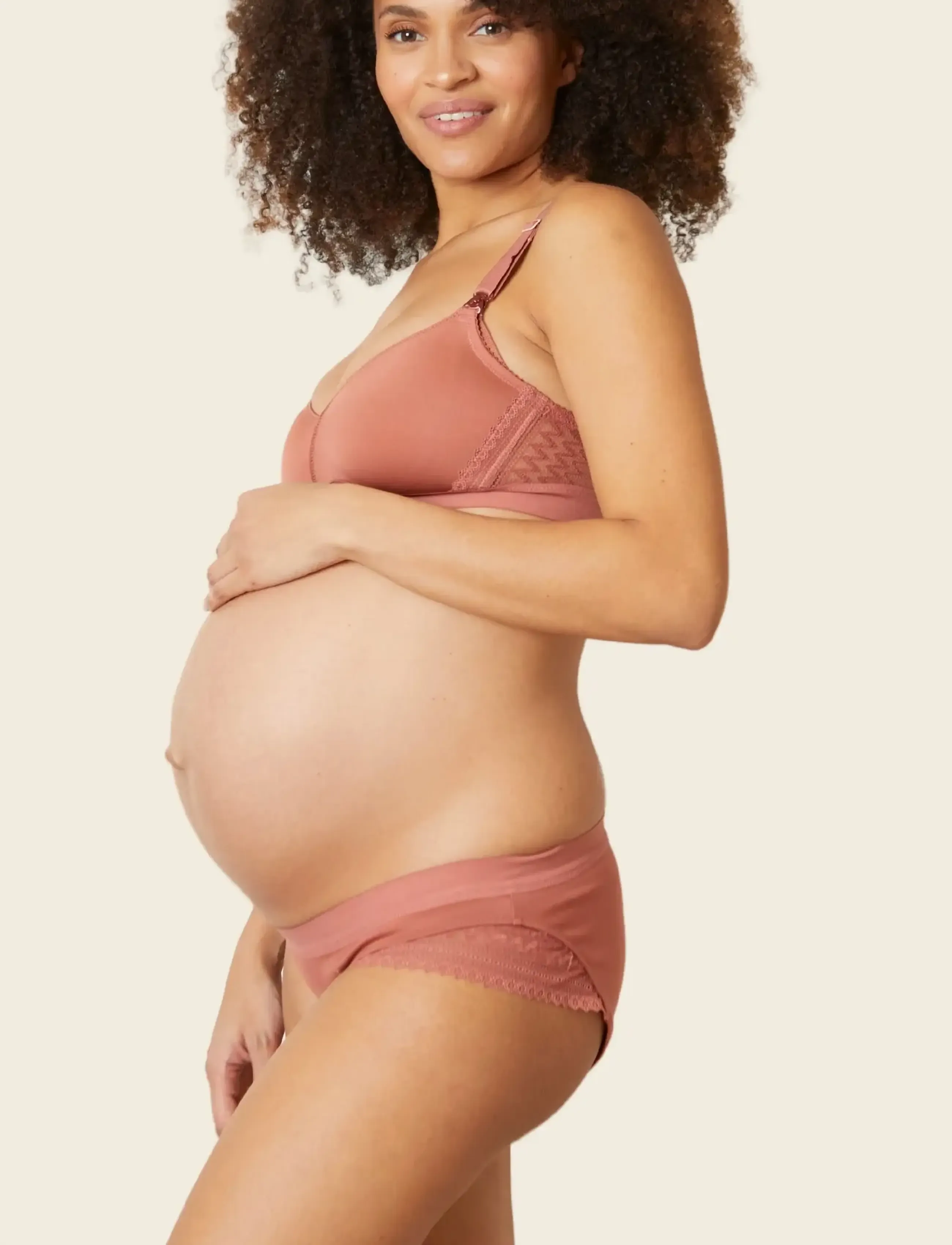 Cache Coeur - Maternity and nursing bra Serena - undertøj - terracota - 4
