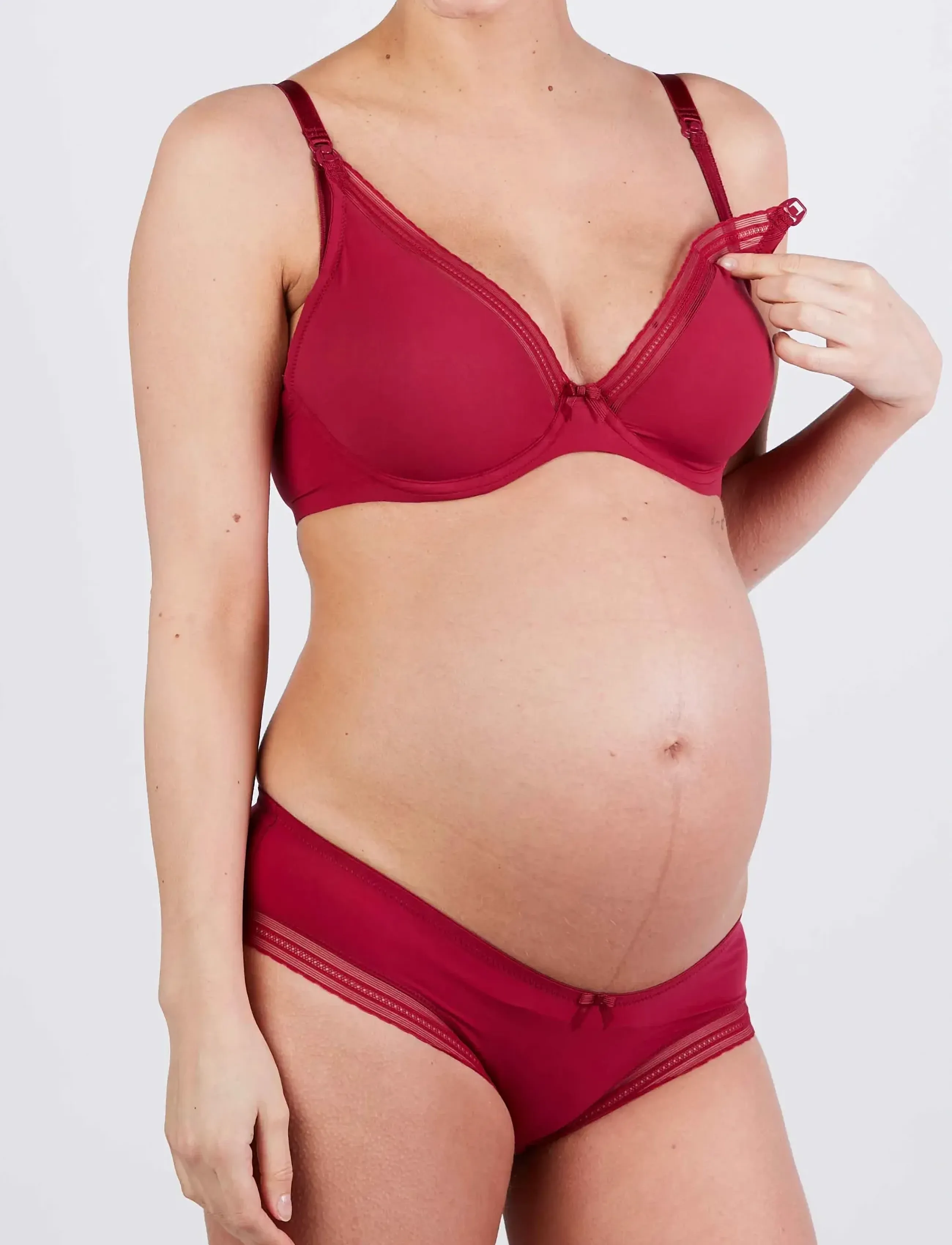 Cache Coeur - Maternity and nursing bra Milk - undertøj - burgundy - 4