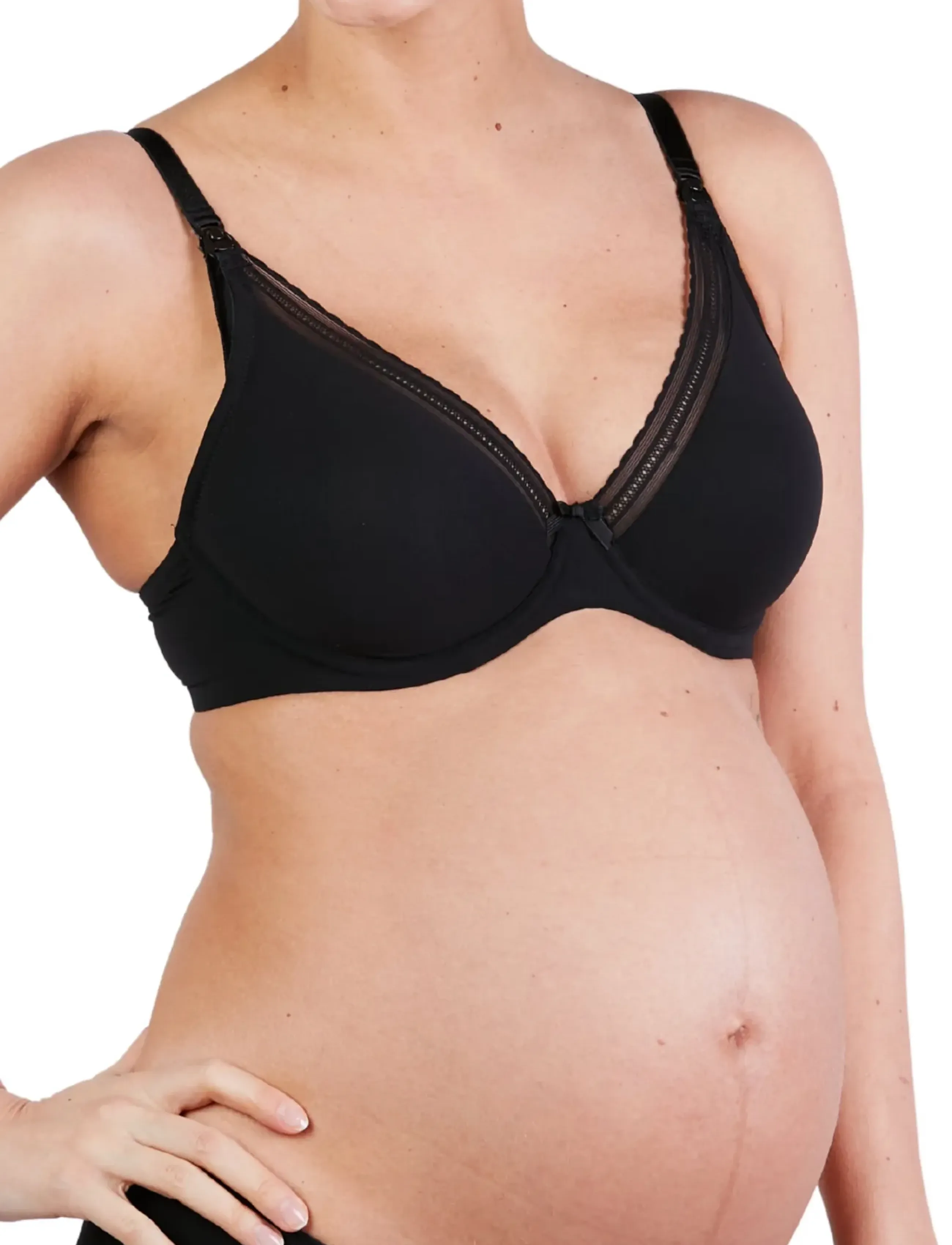Cache Coeur Maternity And Nursing Bra Milk, Graviditets- og Amme BH, Sort, Str: 90 F