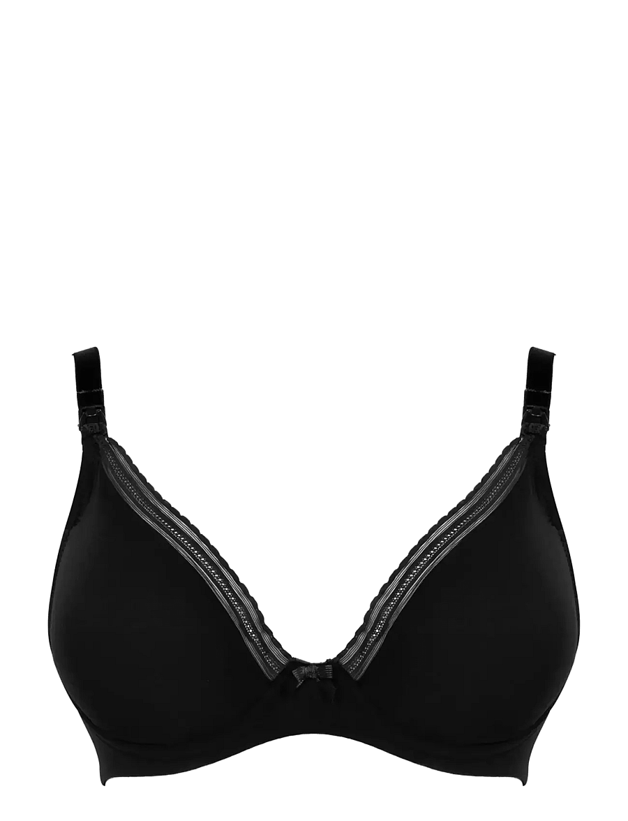 Cache Coeur - Maternity and nursing bra Milk - aluspesu - black - 1