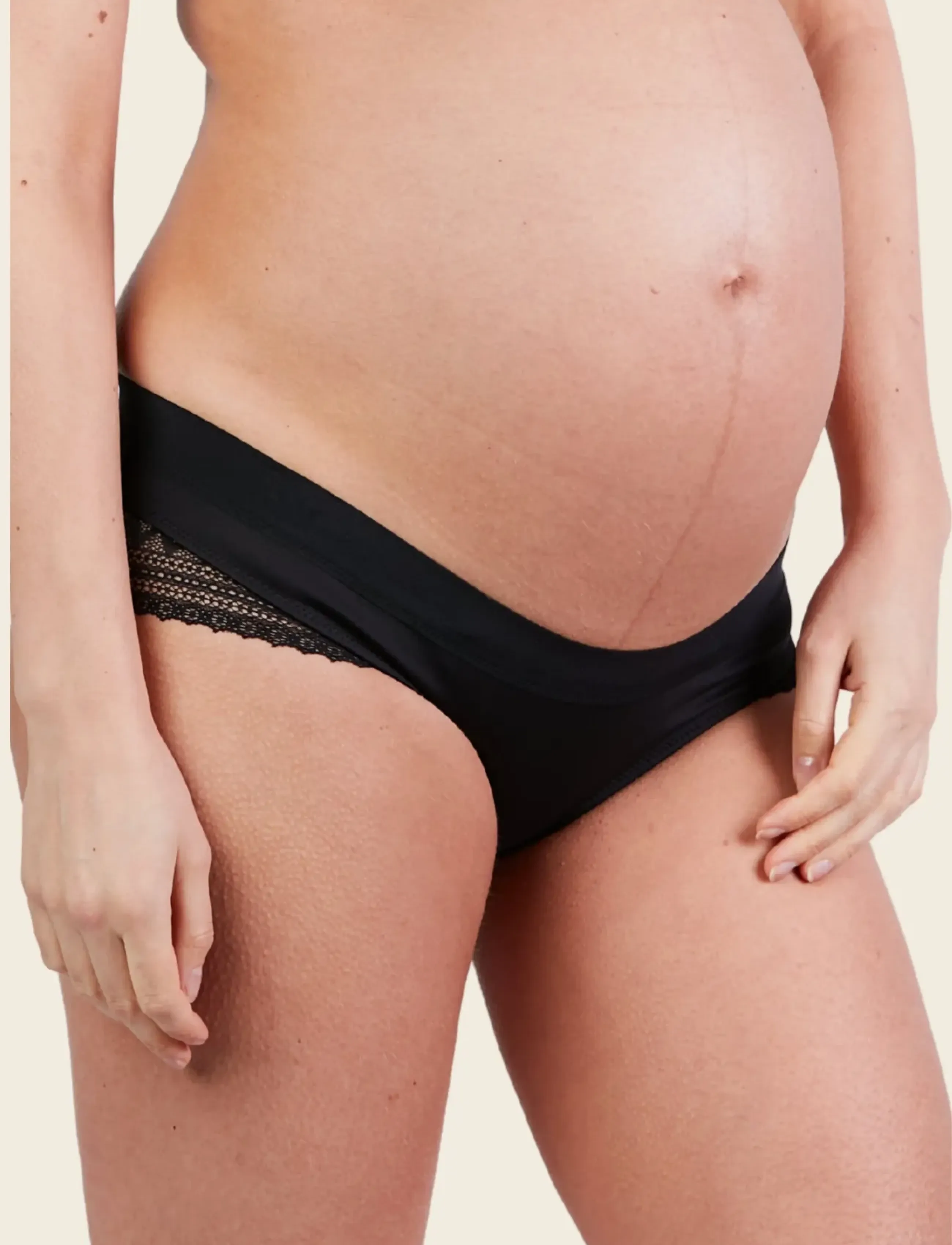 Cache Coeur Maternity Shorts Serena, L, Panties, Schwarz - Briefs, Frauen