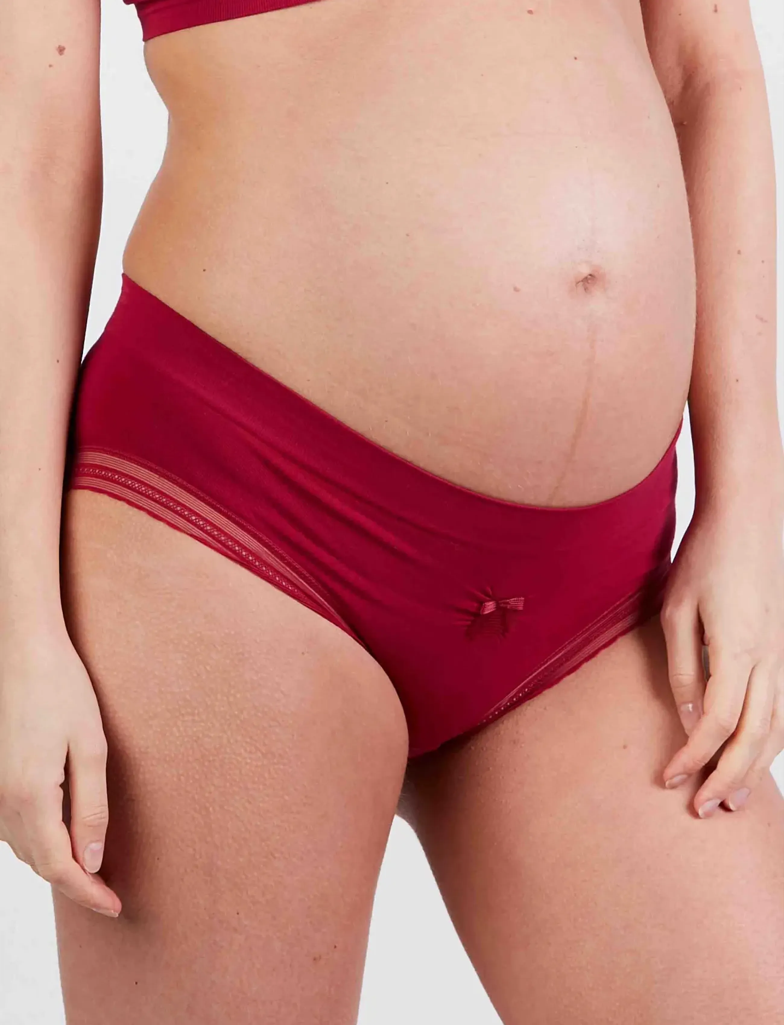 Cache Coeur Maternity Slip Milk, Ventetøjs Boyshorts, Rød, Str: S