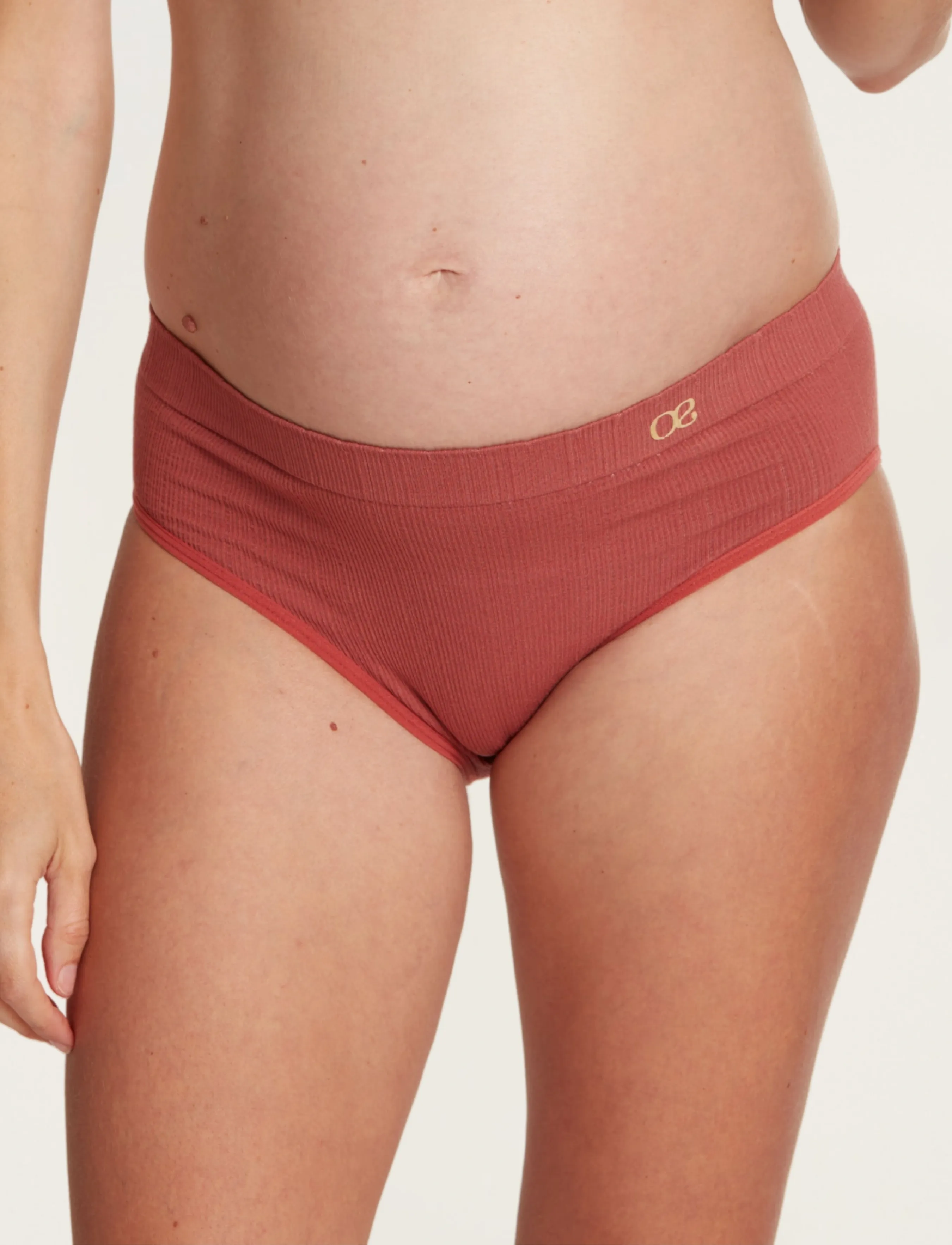Cache Coeur Maternity Brief Zoe, Ribbet Ventetrusse, Rød, Str: XL
