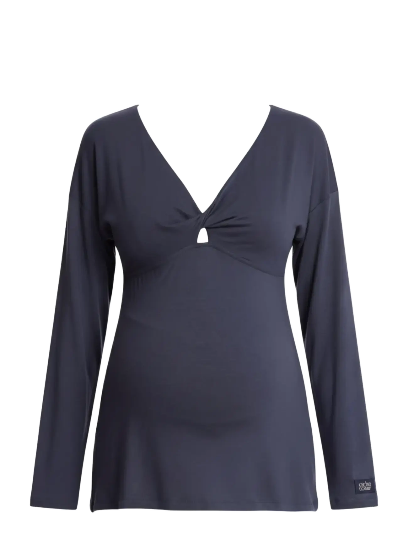Cache Coeur Maternity and nursing long sleeves t-shirt Louna - Cache Coeur - MIDNIGHT BLUE / blue