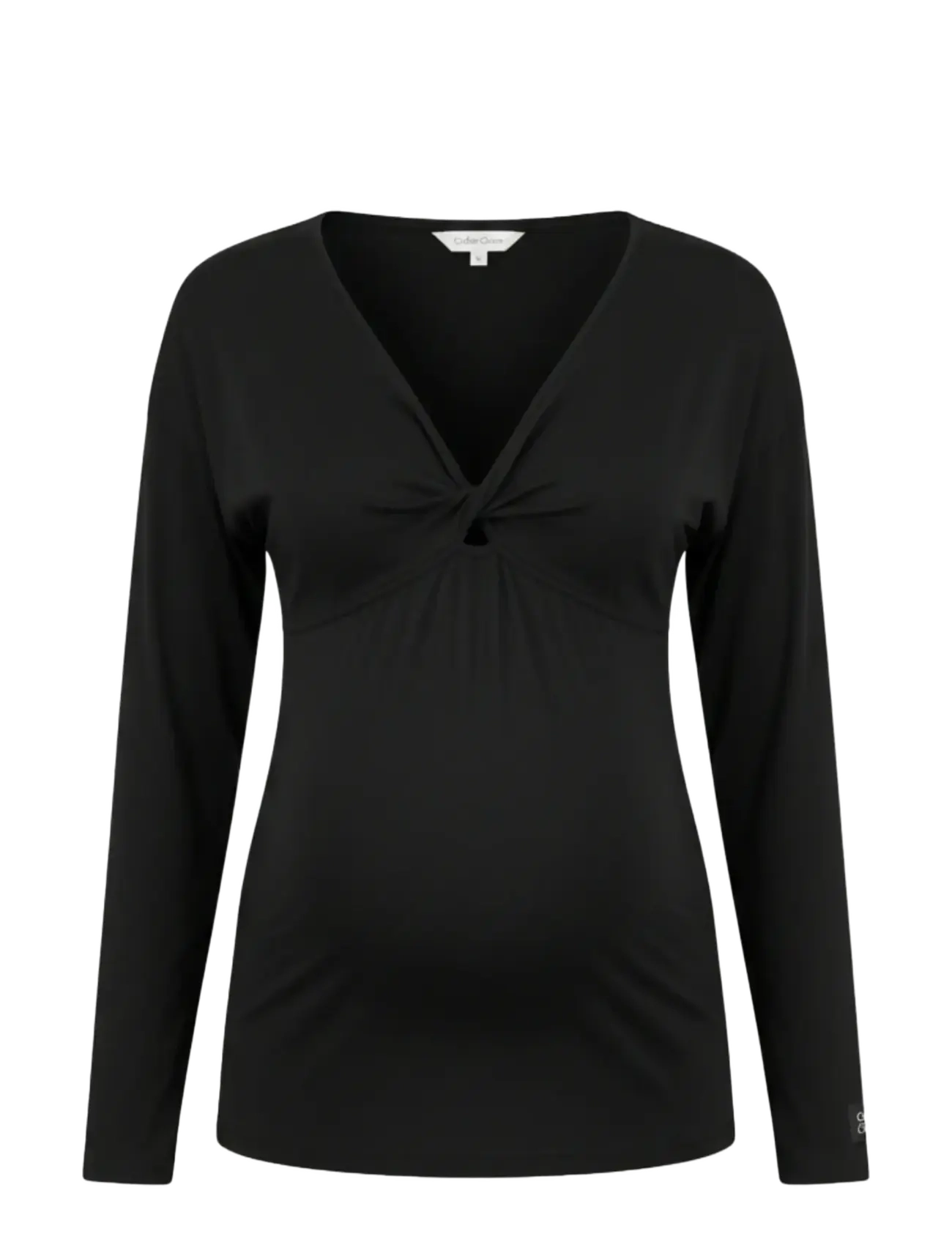 Cache Coeur Maternity and nursing long sleeves t-shirt Louna - Cache Coeur - BLACK / black