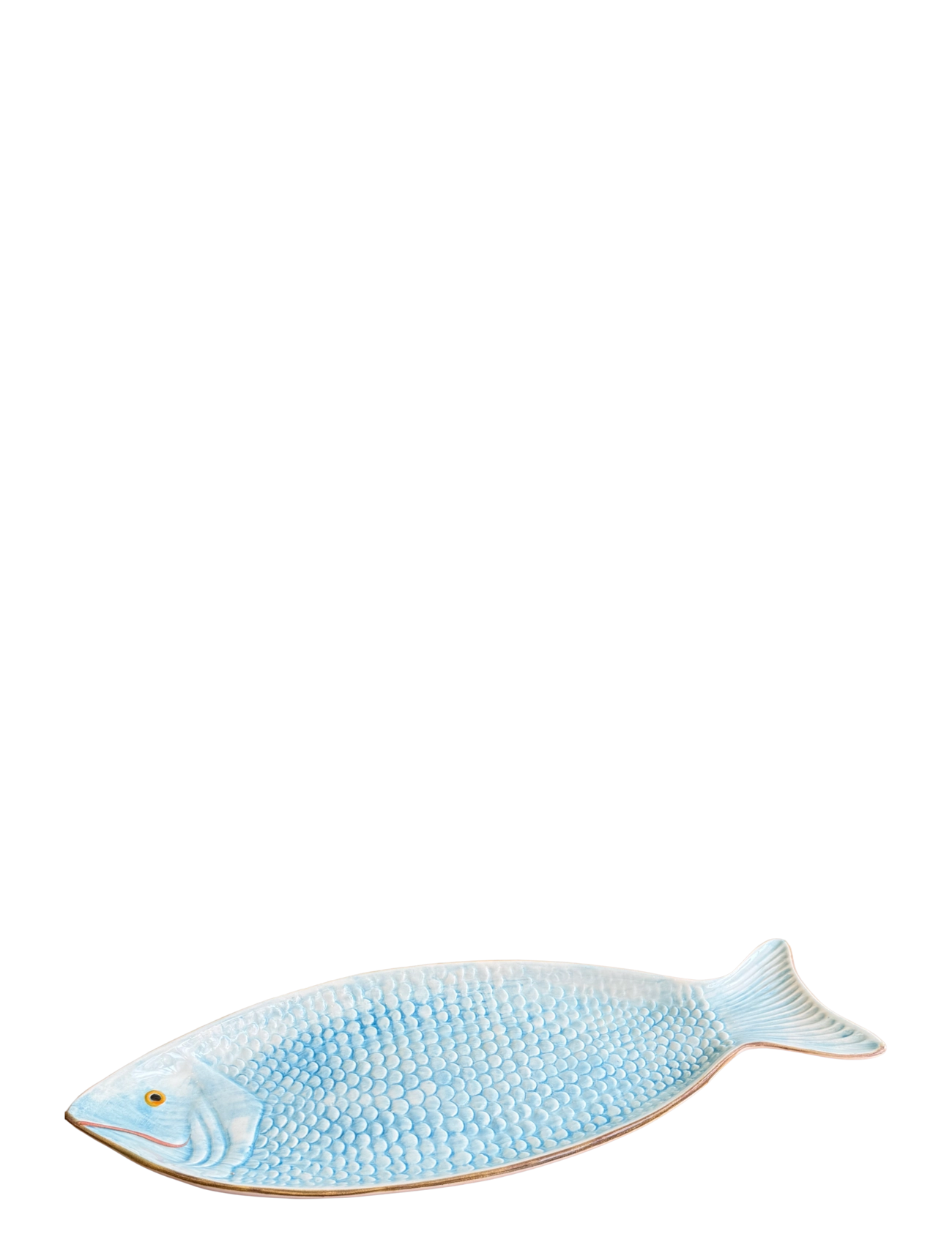 Caja Company Fish dish turquoise, large - Caja Company - TURQUOISE/BRAUN / blue