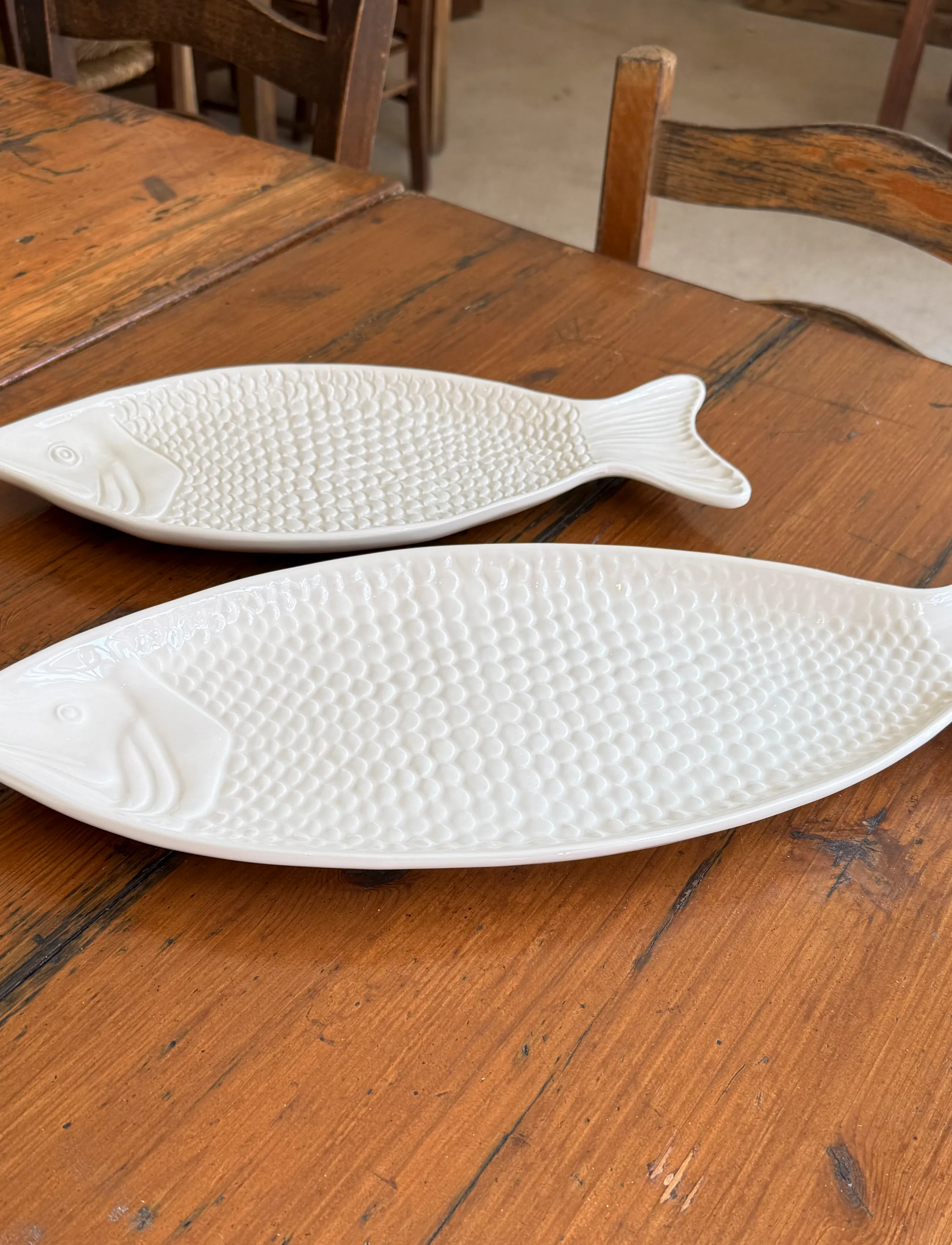 Caja Company - Fish dish white, large - white - 5