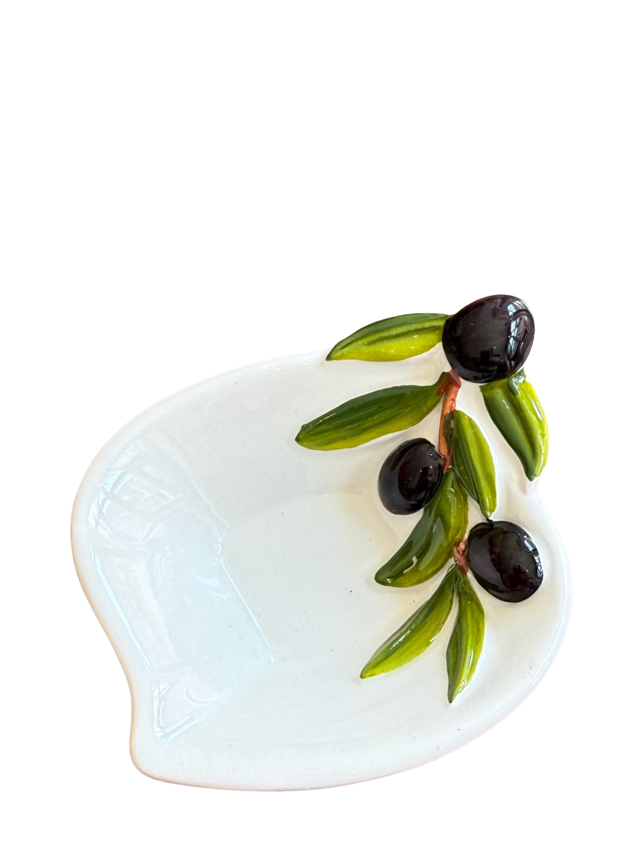 Caja Company Olive bowl small "Pinzimonio" - Caja Company - WHITE/GREEN/BLACK / white