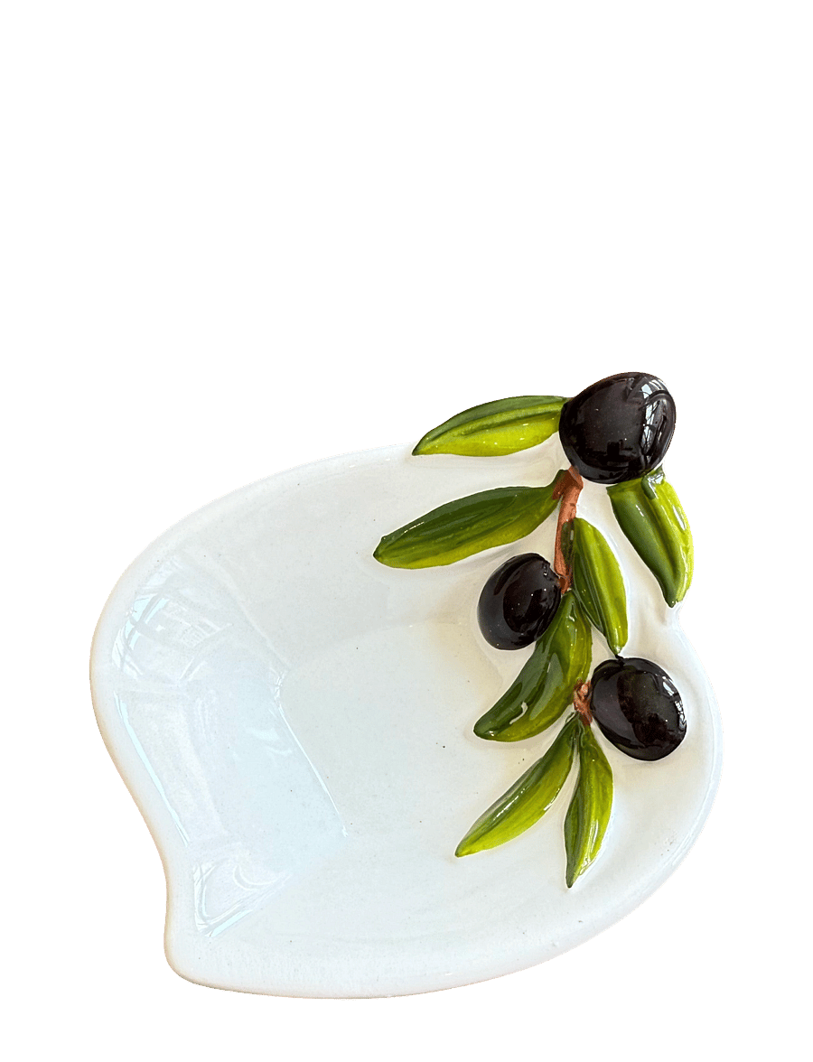 Caja Company - Olive bowl small "Pinzimonio" - servierschalen - white/green/black - 0
