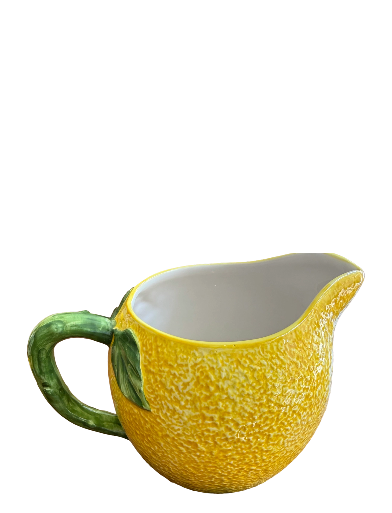 Caja Company Lemon milk jug, large - Caja Company - YELLOW/GREEN/WHITE / yellow