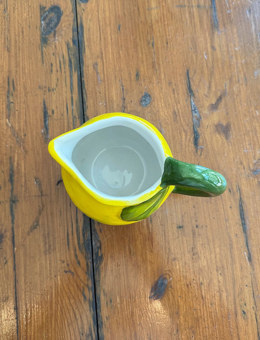 Caja Company - Lemon milk jug, large - piena trauciņi - yellow/green/white - 0