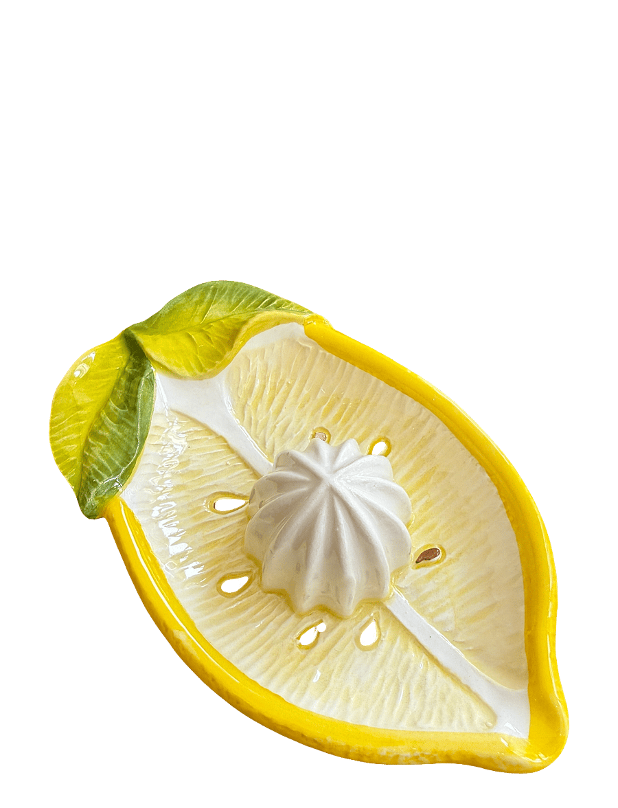 Caja Company - Lemon/citrus squeezer, large - zitruspressen - white/yellow/green/braun - 1