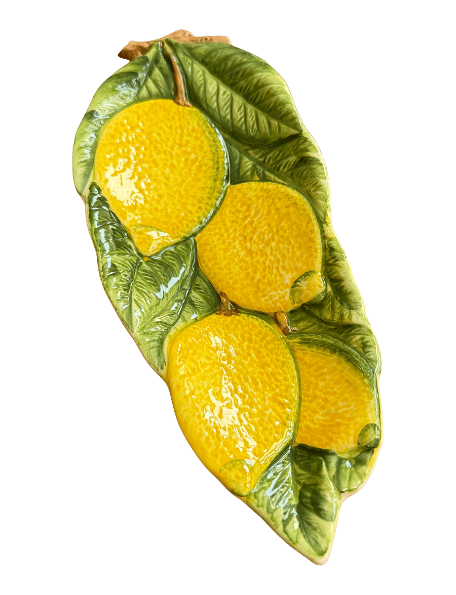 Caja Company - Spoon rest lemons - servierplatten - yellow/green/braun - 1