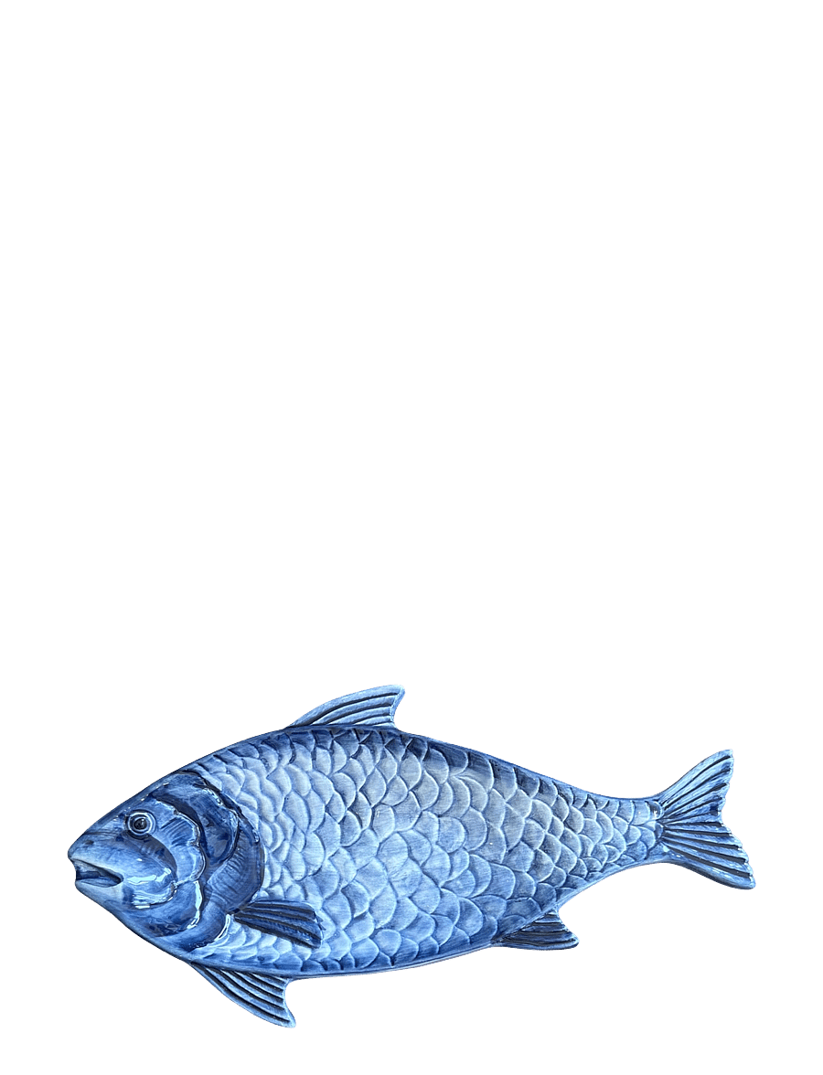 Caja Company - Spoon rest blue trout - servierplatten - blue - 1