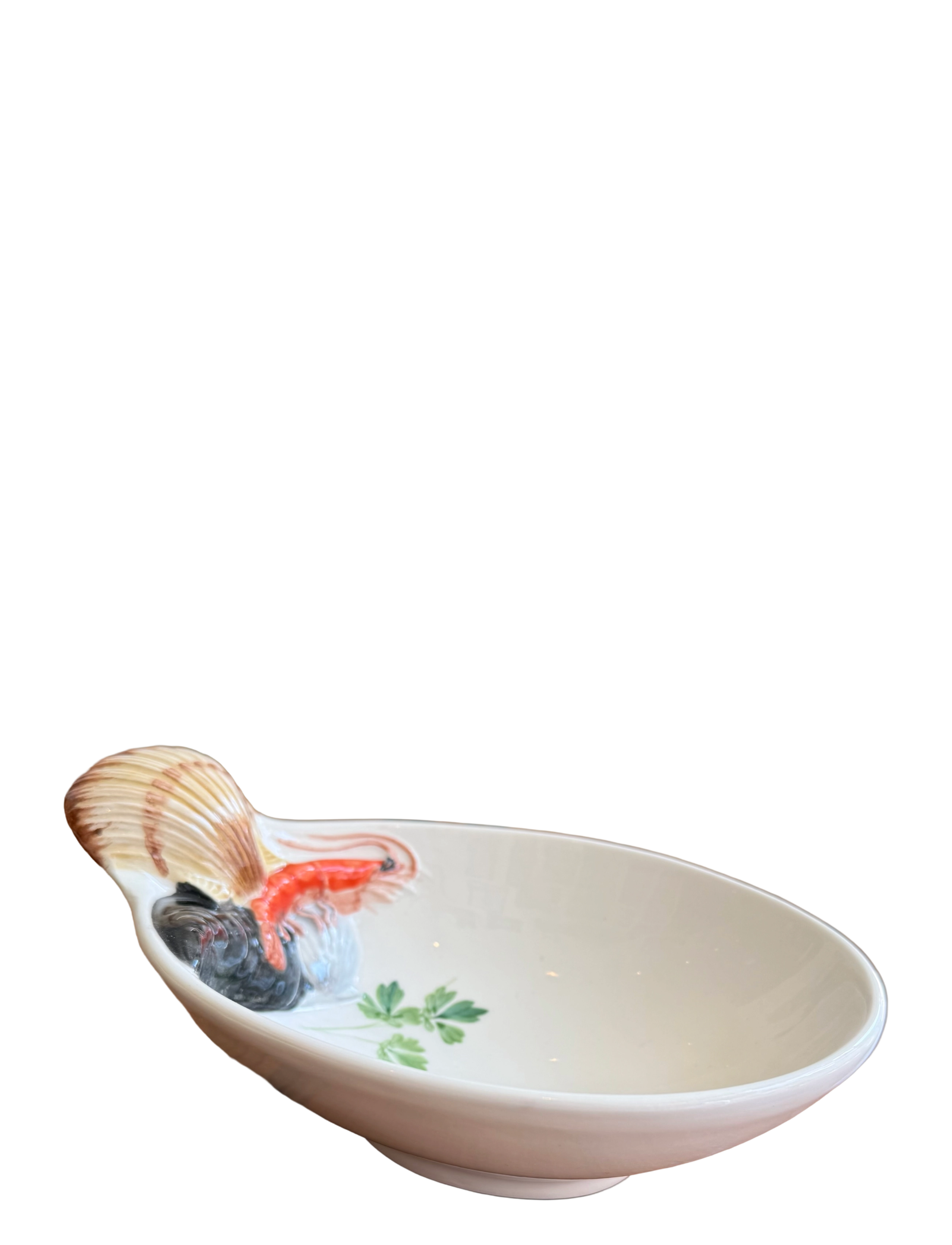 Caja Company Red seafood bowl/plate - Caja Company - WHITE/RED/BLACK/BRAUN/GREEN/YELLOW / cream