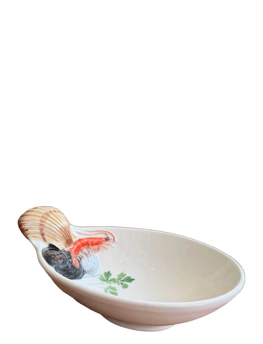 Caja Company - Red seafood bowl/plate - servierschalen - white/red/black/braun/green/yellow - 0