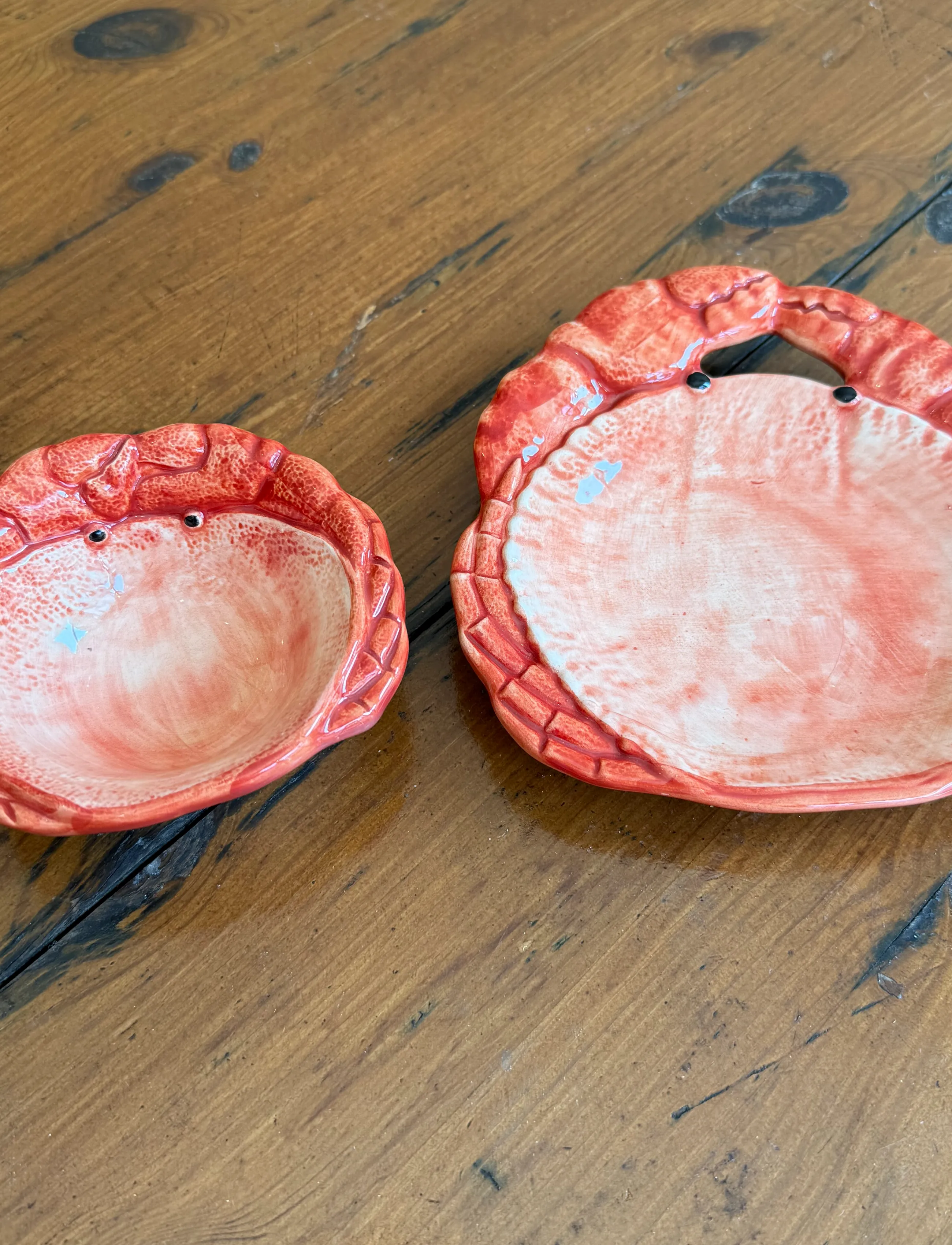 Caja Company Crab Plate,,,Rot Gr.17X17CM.H2CM