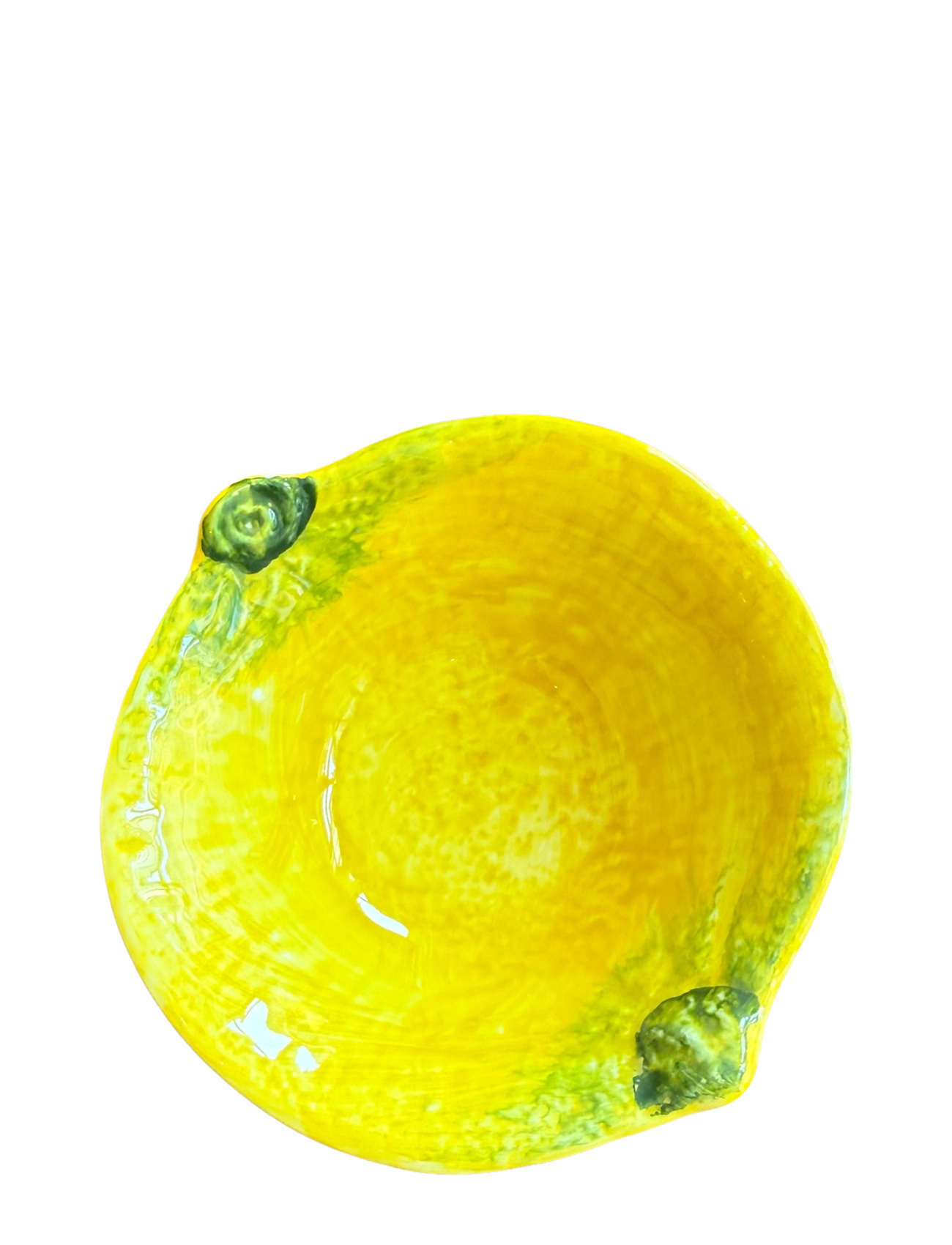 Caja Company Lemon bowl, round small - Caja Company - YELLOW/GREEN/WHITE / yellow