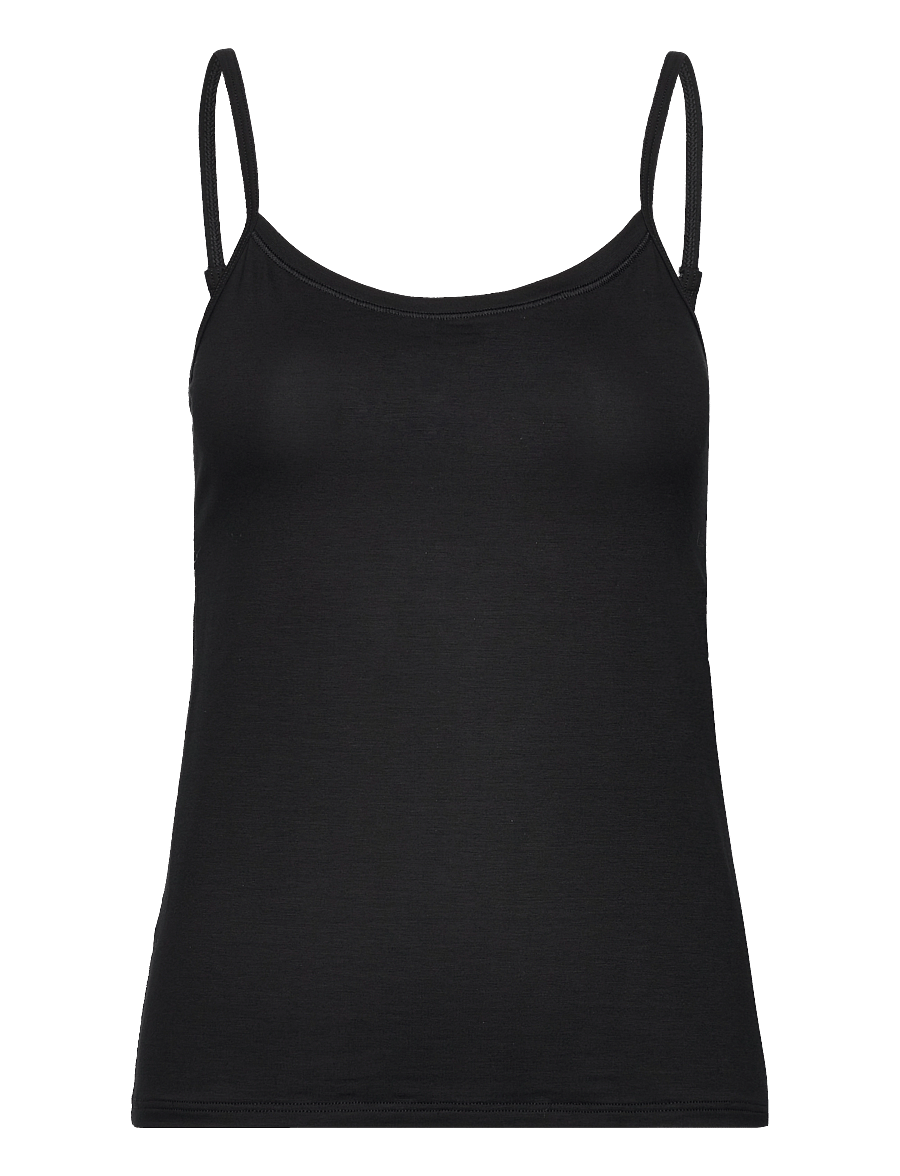 Calida - Natural Comfort Spaghetti top - tanktops - black - 1