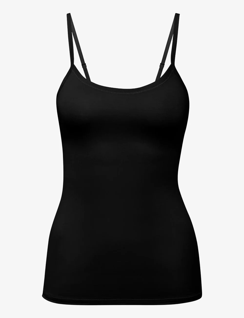 Calida - Natural Comfort Spaghetti top - linnen - black - 2