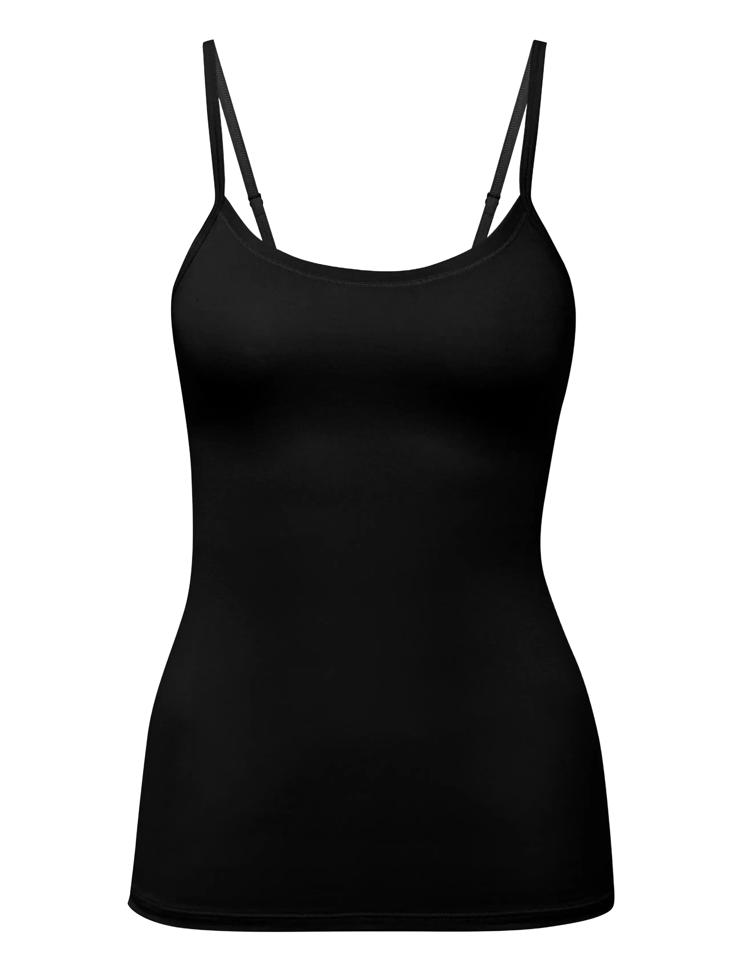 Calida - Natural Comfort Spaghetti top - tanktops - black - 3