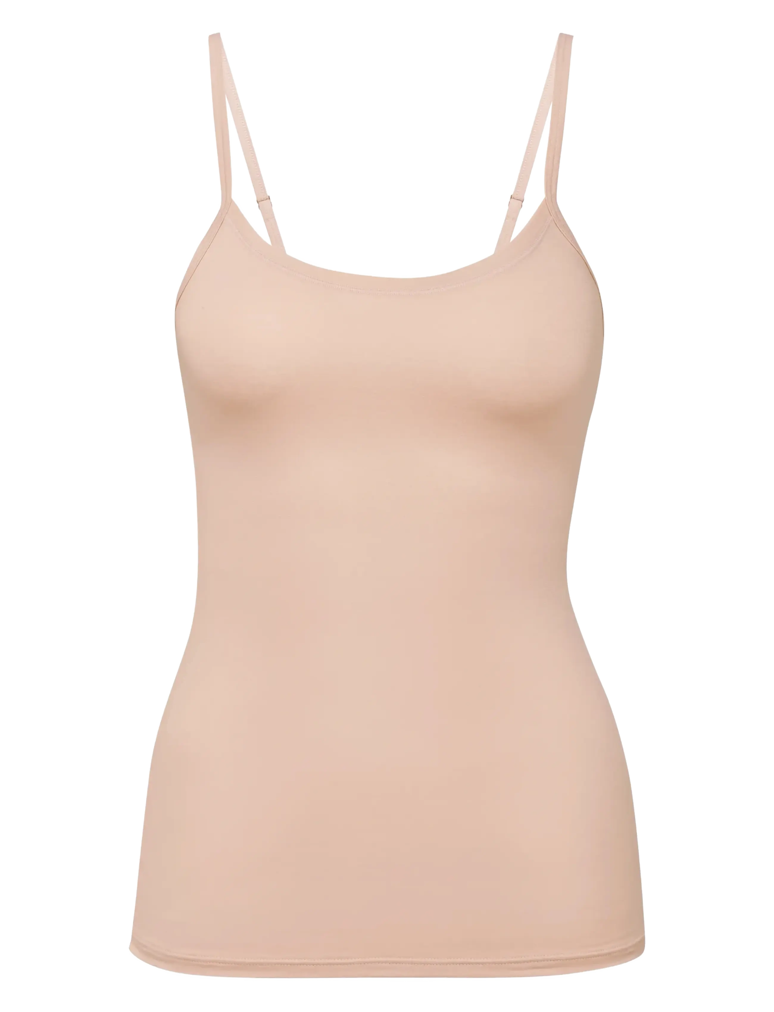 Calida Natural Comfort  Spaghetti top - Vis alt - ROSE TEINT / beige