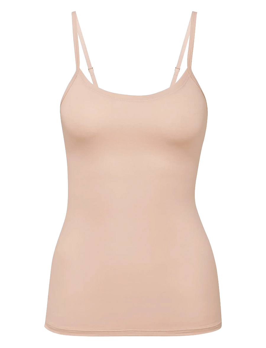 Calida - Natural Comfort Spaghetti top - linnen - rose teint - 1