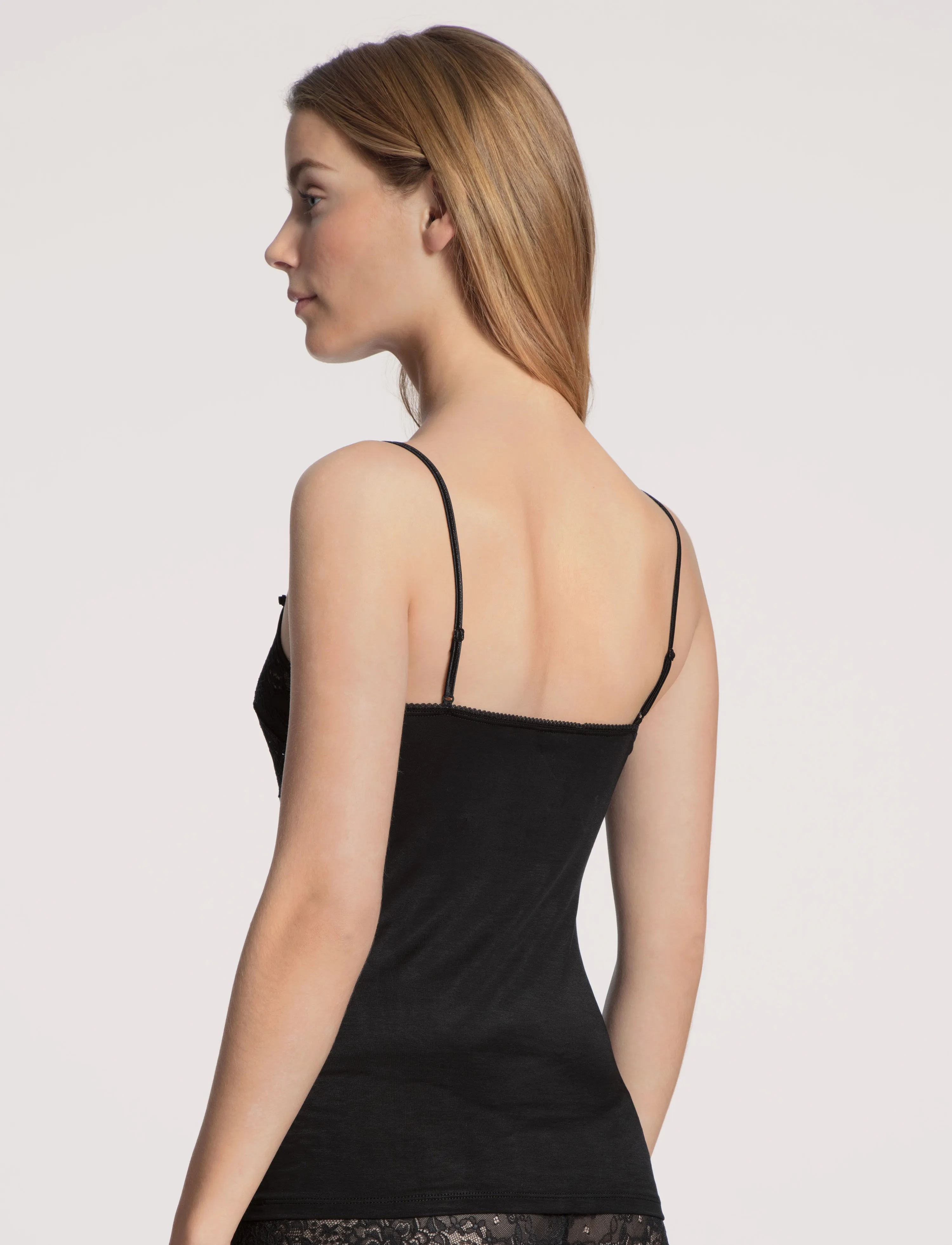 Calida - Sensual Secrets  Spaghetti top - Ärmellose tops - black - 5