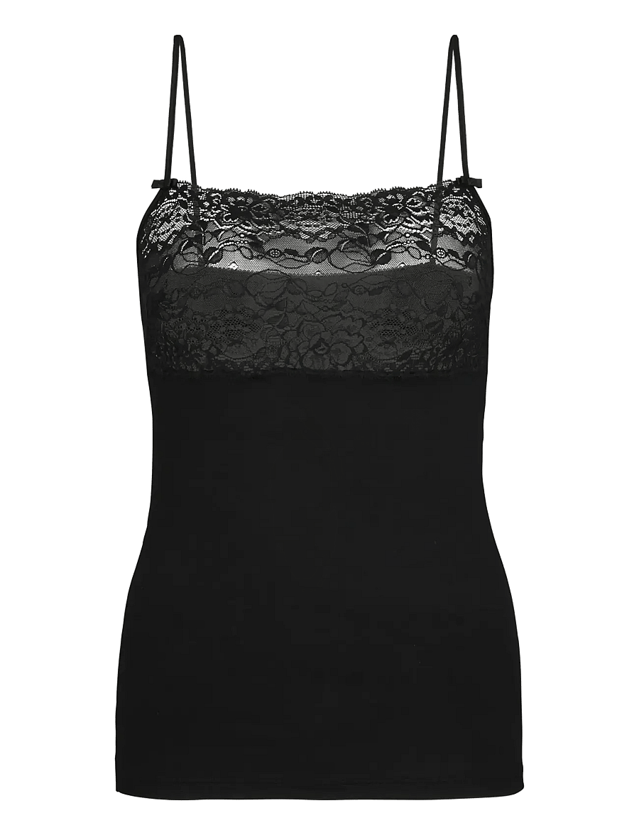 Calida - Sensual Secrets Spaghetti top - Ärmellose tops - black - 3