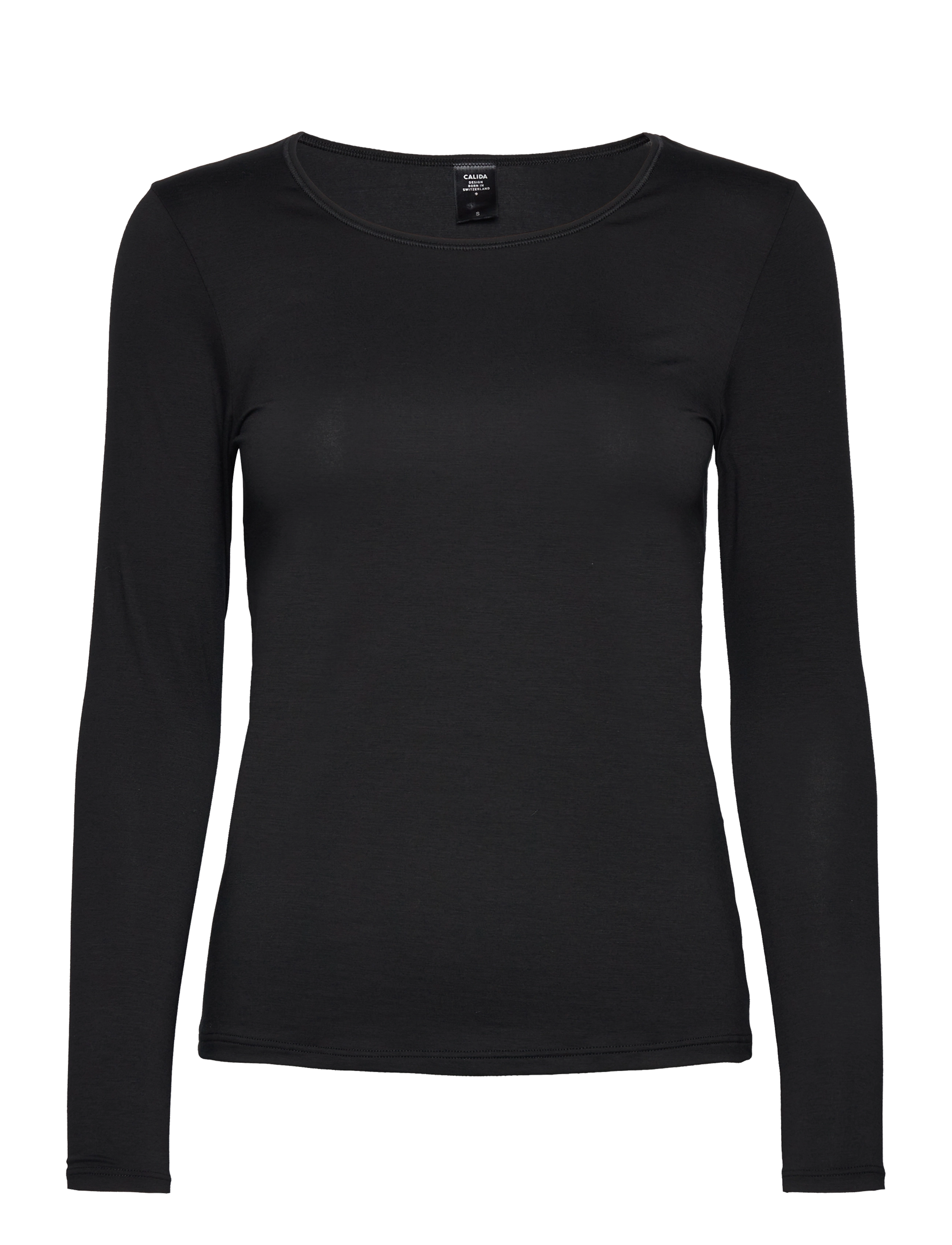 CALIDA Natural Comfort Oberteil Lange Ärmel Schwarz - XXS - Damen